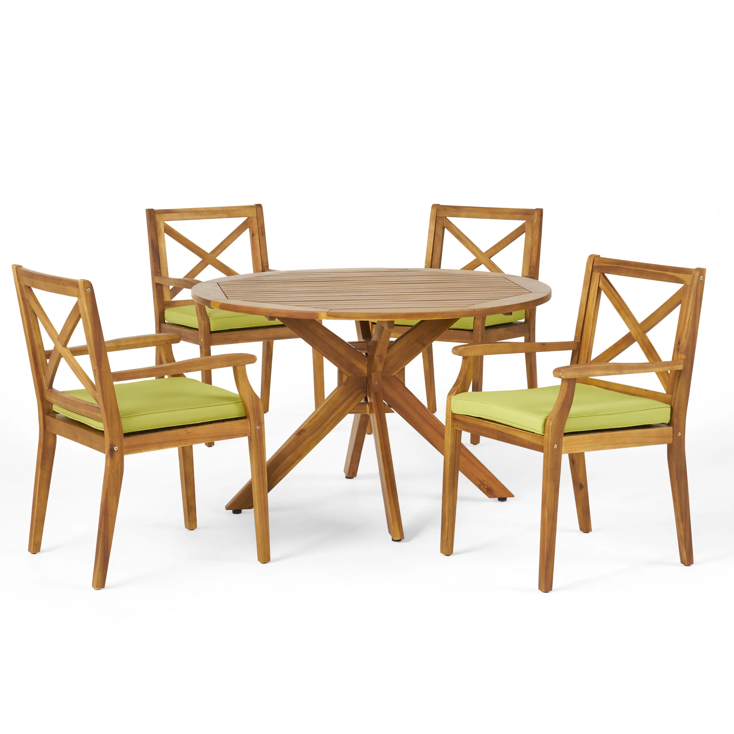 Jordan Outdoor 5 Piece Acacia Wood Dining Set - furnishings