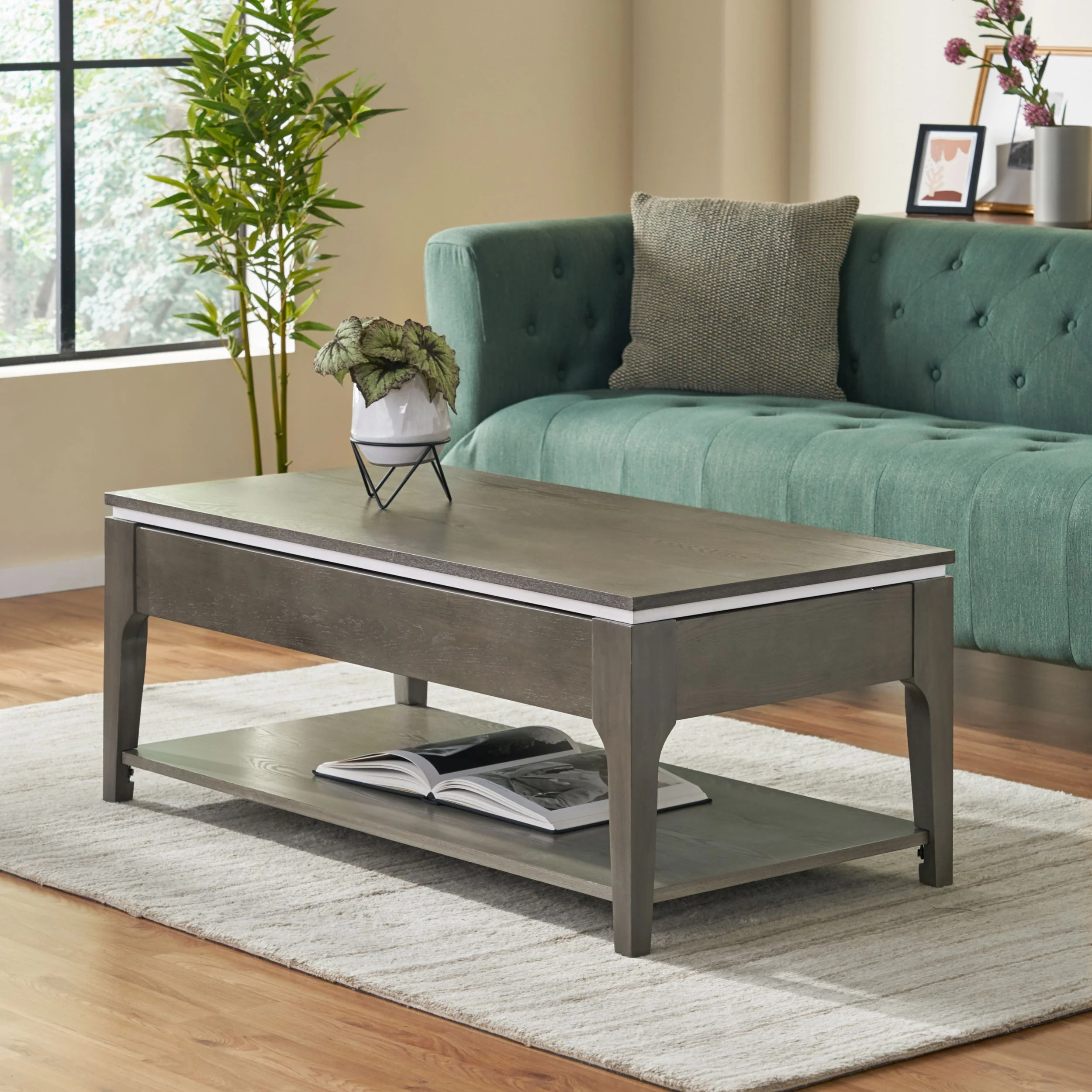 Adeel Transitional Lift-Top Coffee Table - furnishings