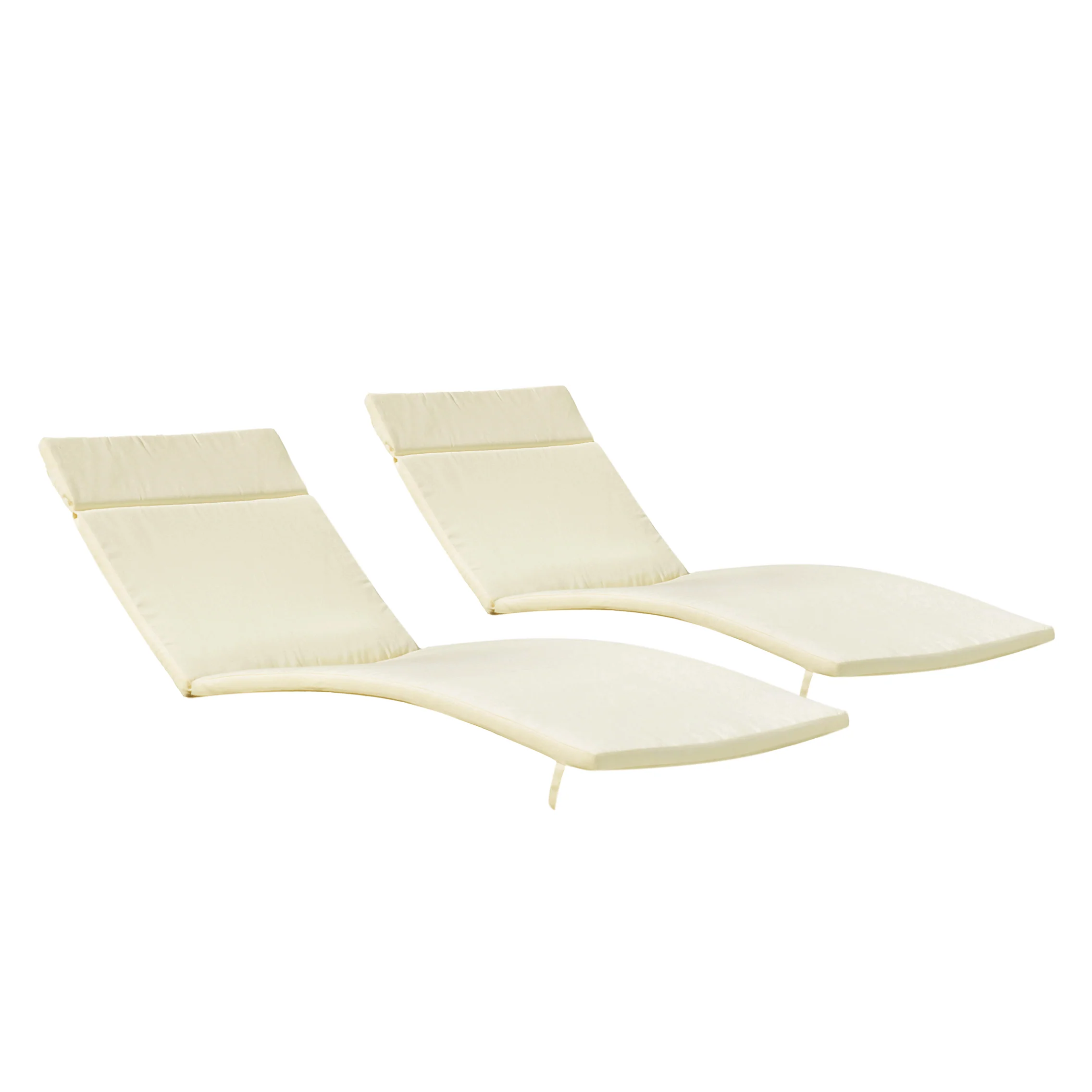 Albany Outdoor Water-Resistant Fabric Chaise Lounge Cushions (Set of 2) - furnishings