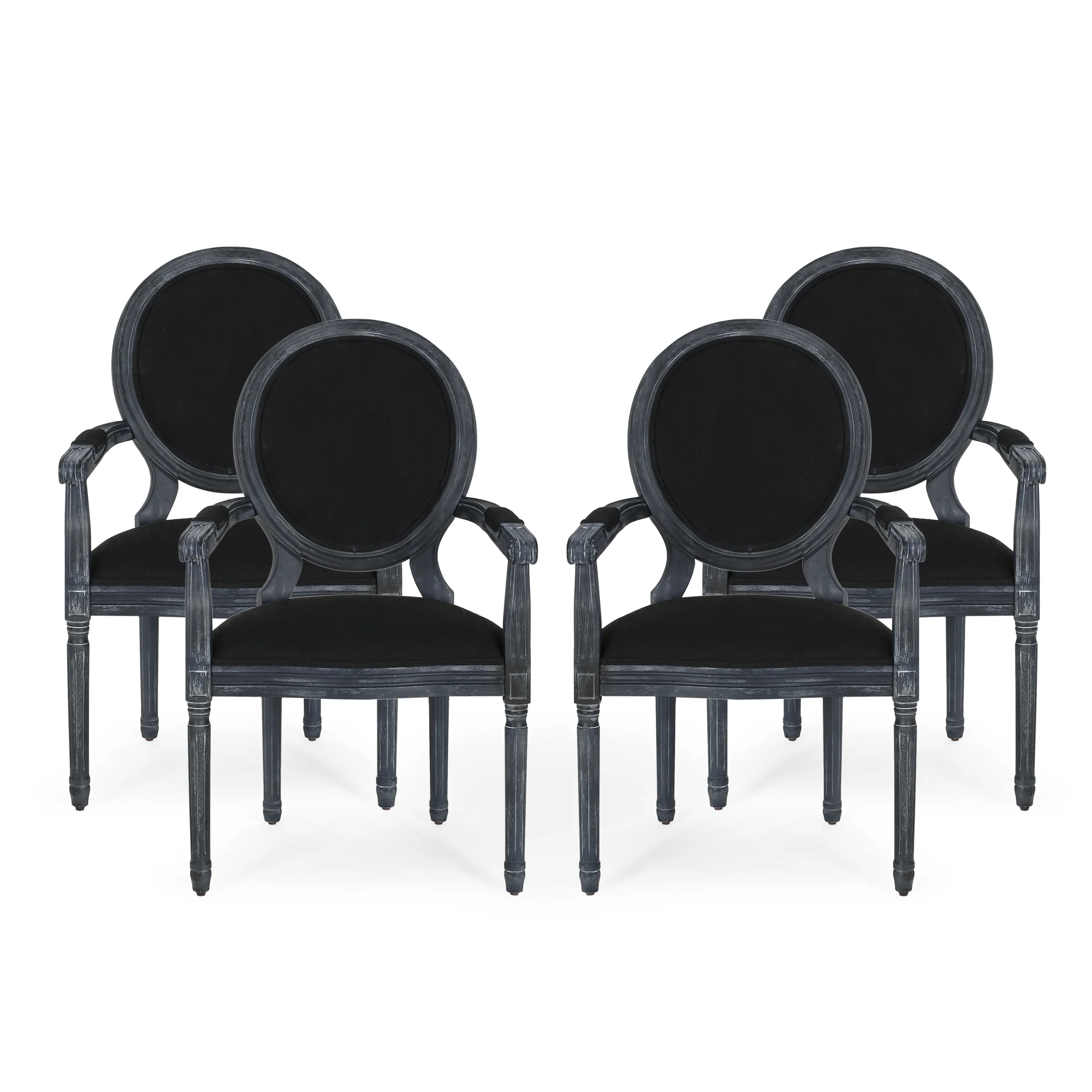 Aisenbrey French Country Wood Upholstered Dining Chair - furnishings