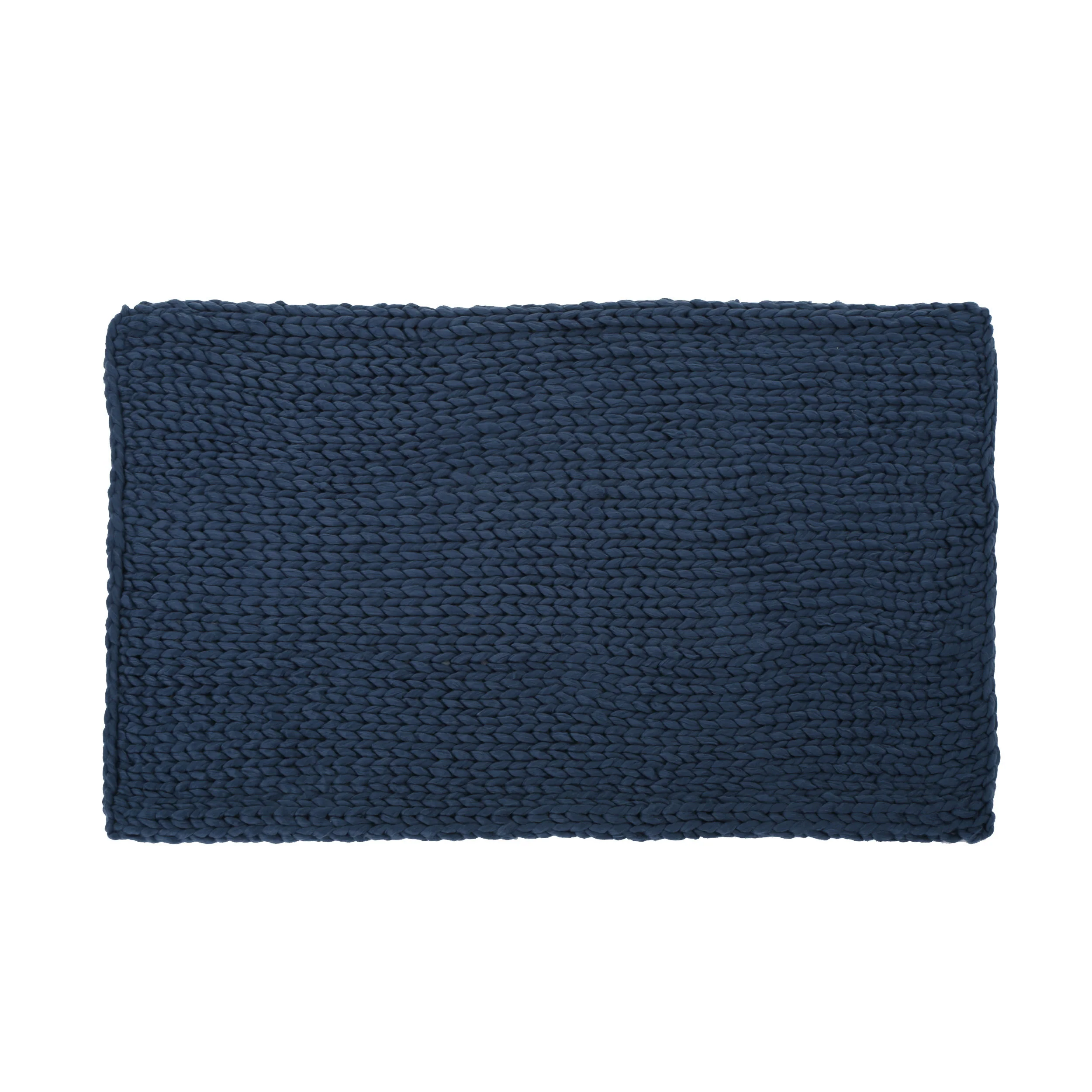 Jacqueline Modern Knit Stitch Fabric Rectangle Throw Blanket - furnishings