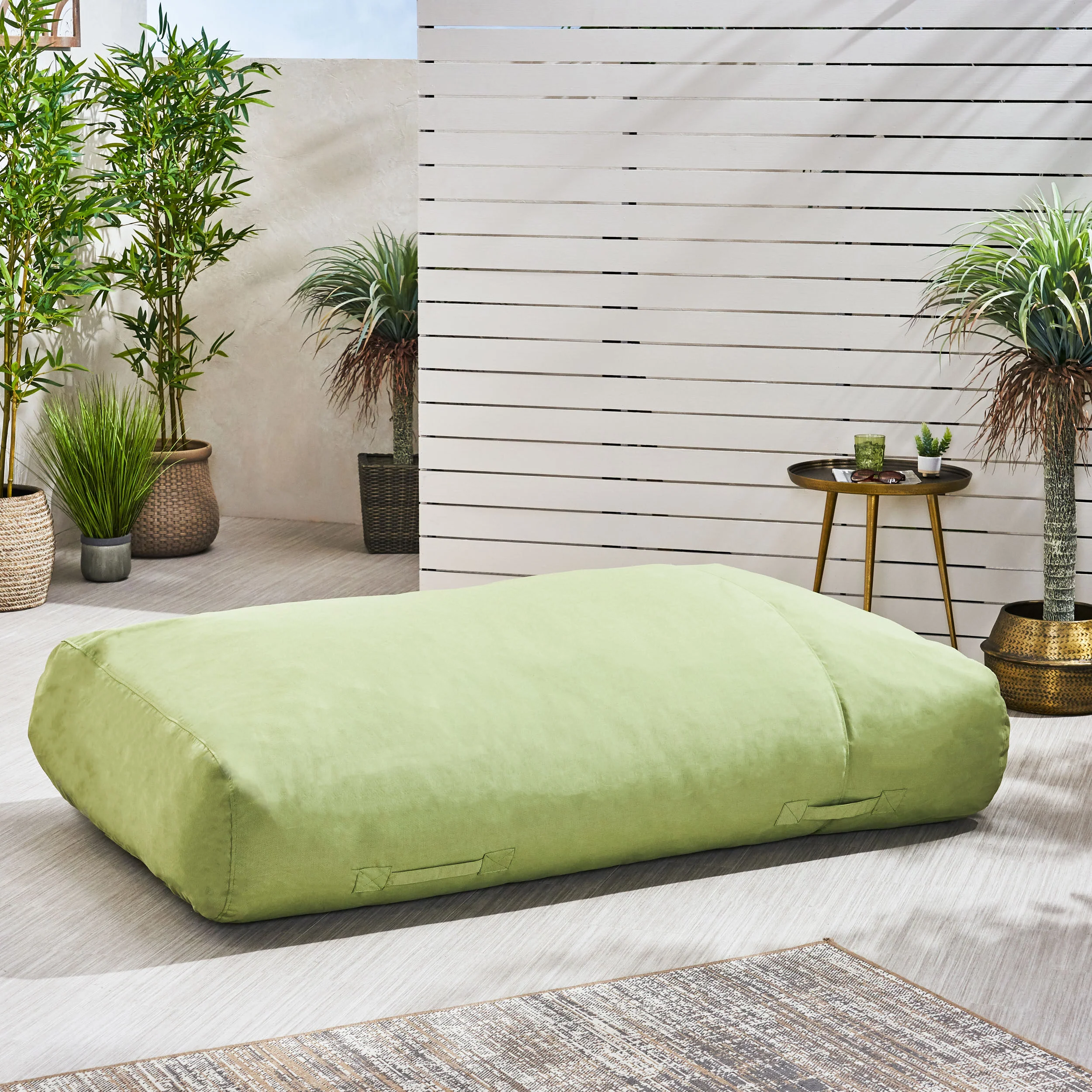 Arcelia Outdoor Water Resistant 6X3 Lounger Bean Bag - furnishings