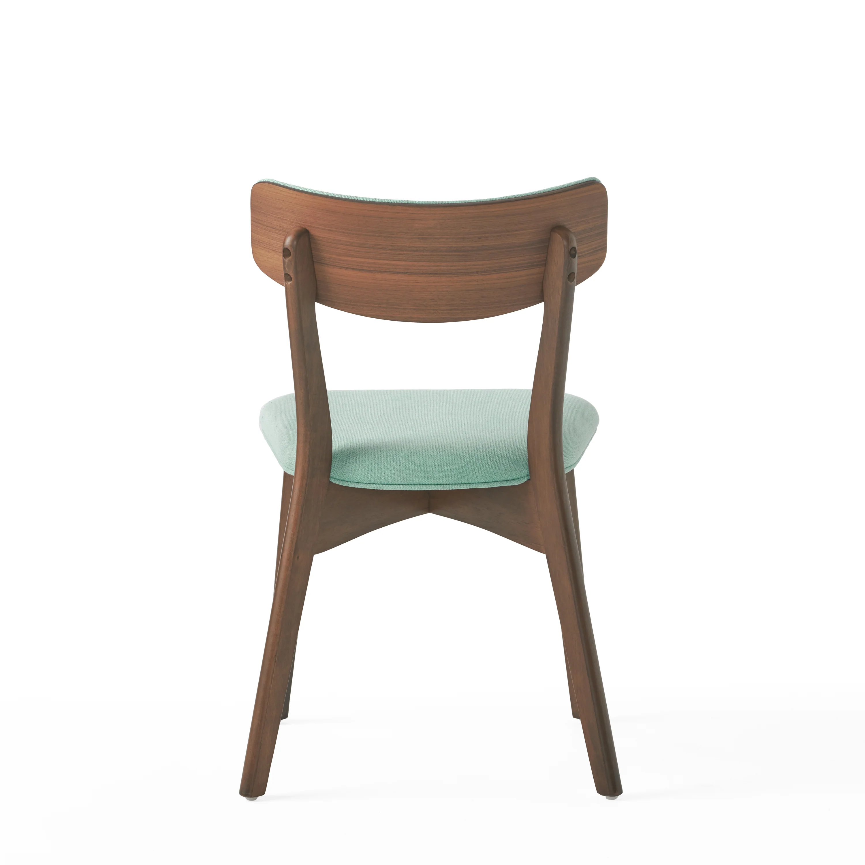 Turat Mid-Century Walnut Finished Frame Dining Chairs (Set of 2) - furnishings