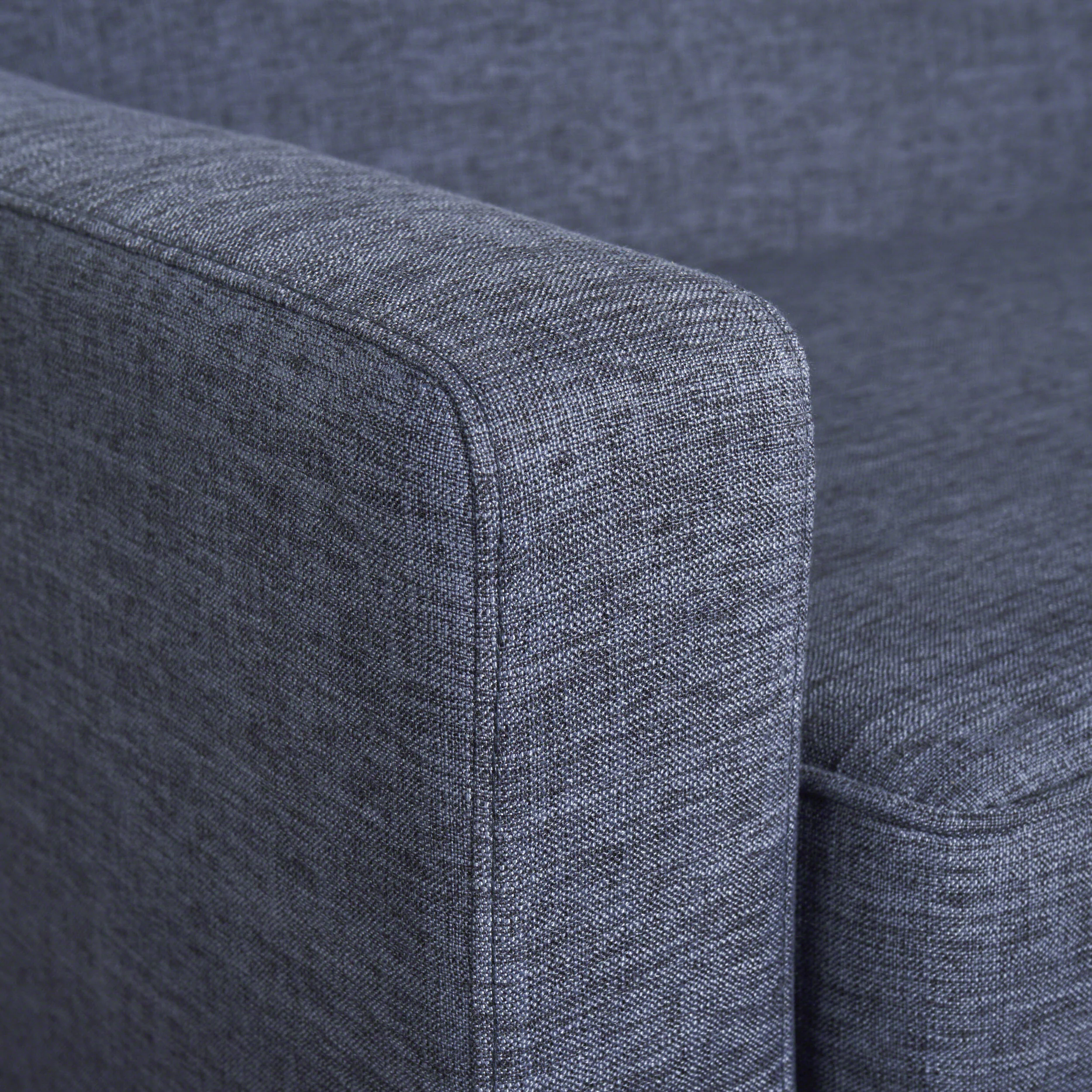 Stratford Mid Century Modern Fabric 3 Seater Sofa - furnishings