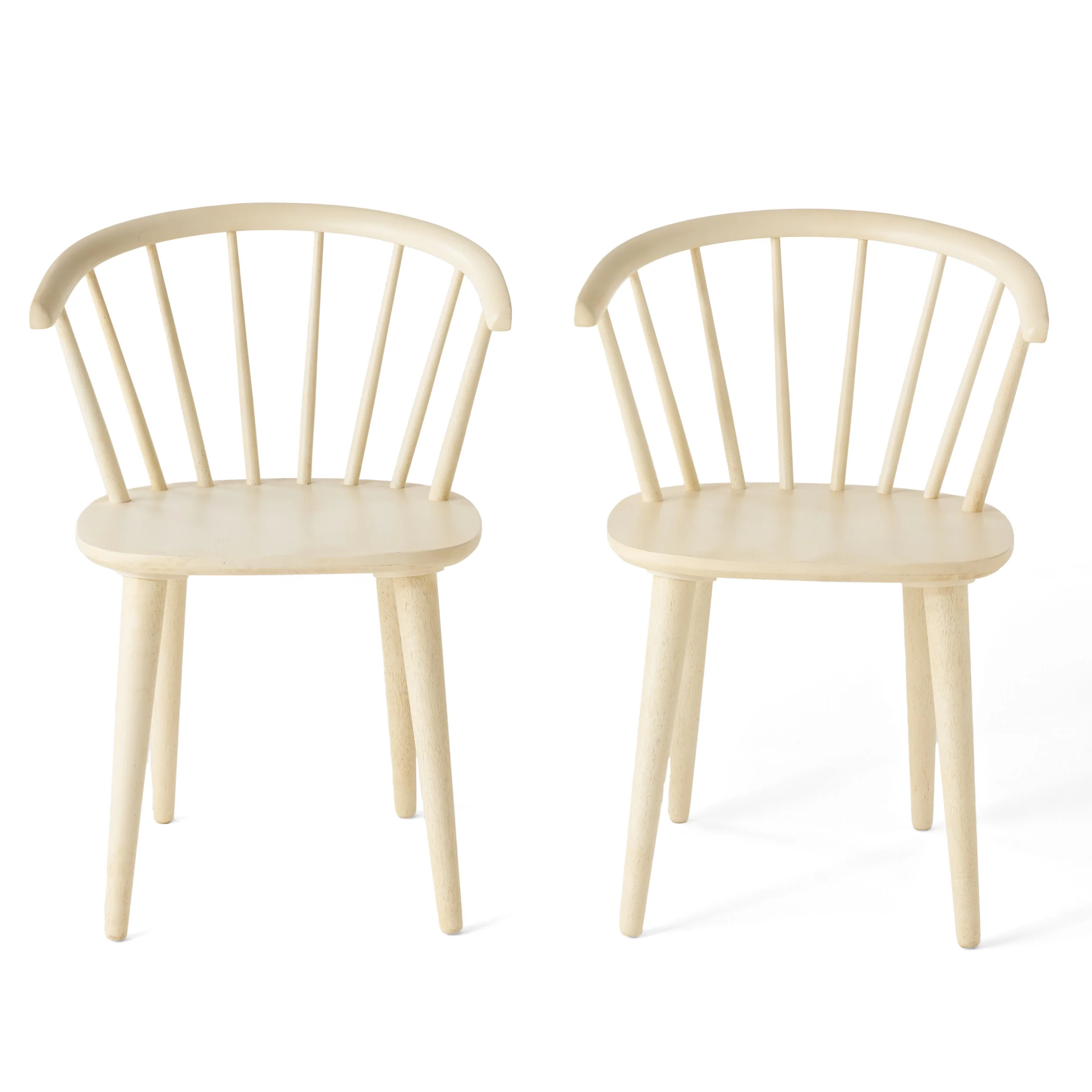 Bramote Countryside Rounded Back Spindle Dining Chair (Set of 2) - furnishings