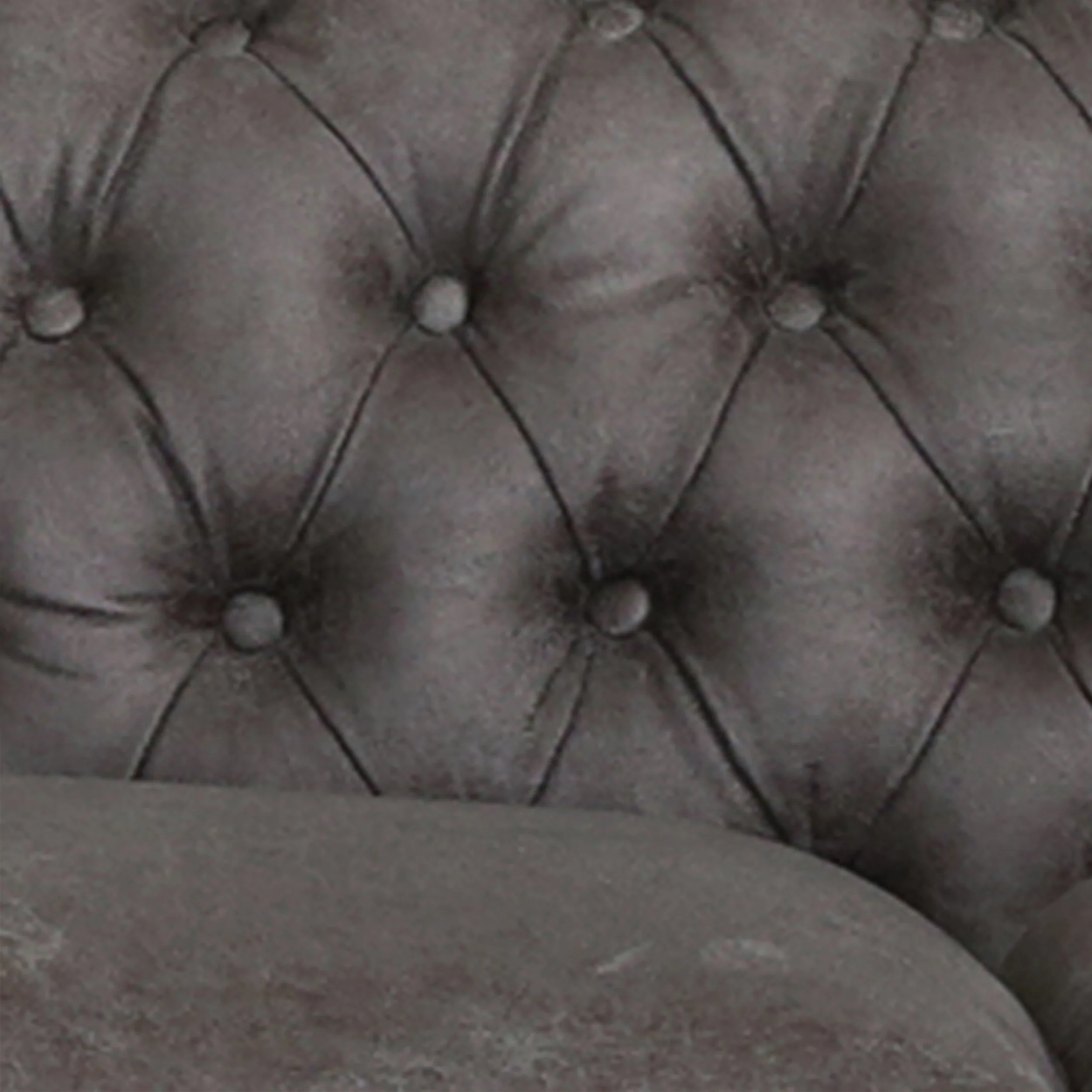 Vita Chesterfield Tufted Microfiber Sofa with Scroll Arms - furnishings