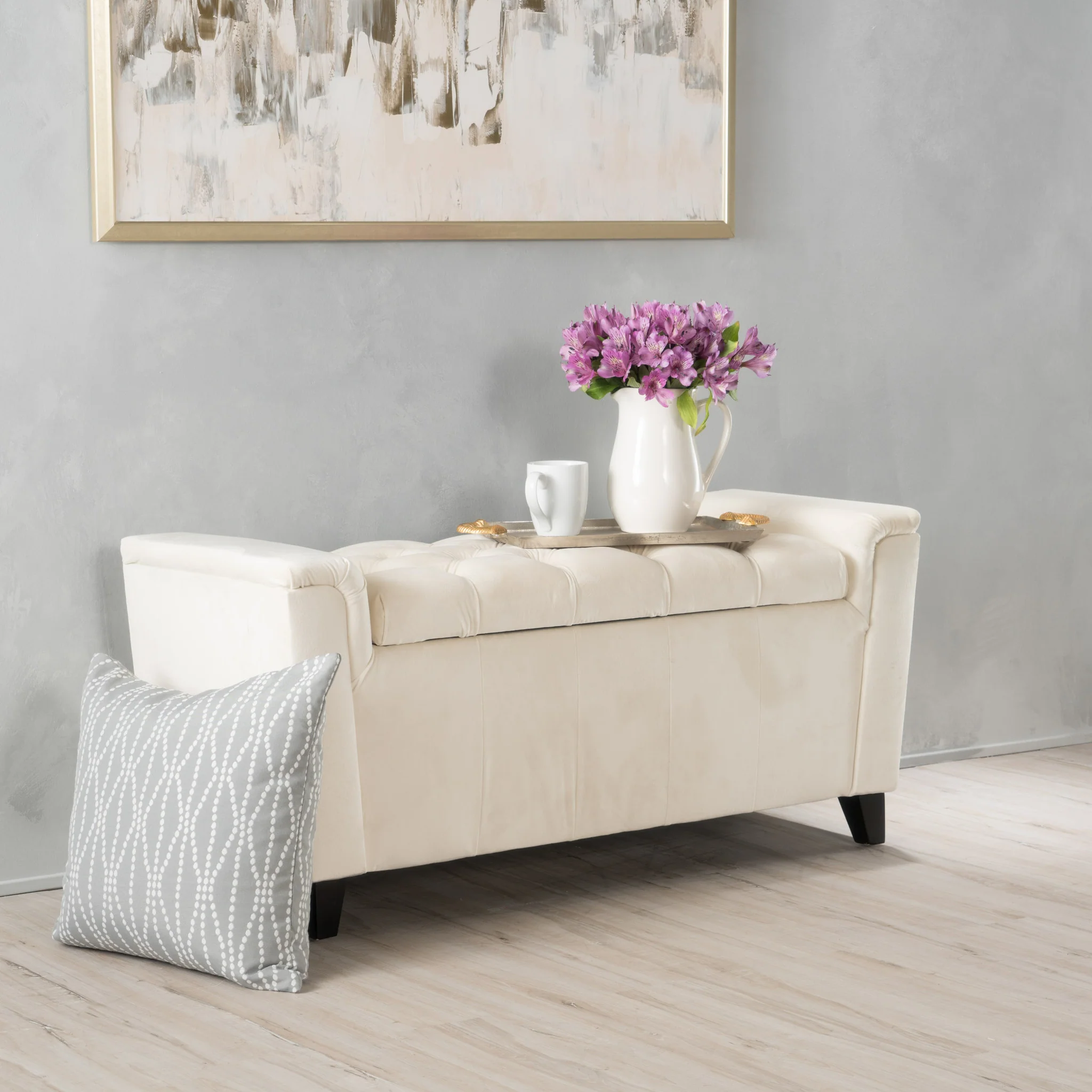 Perris Armed Storage Ottoman Bench - furnishings