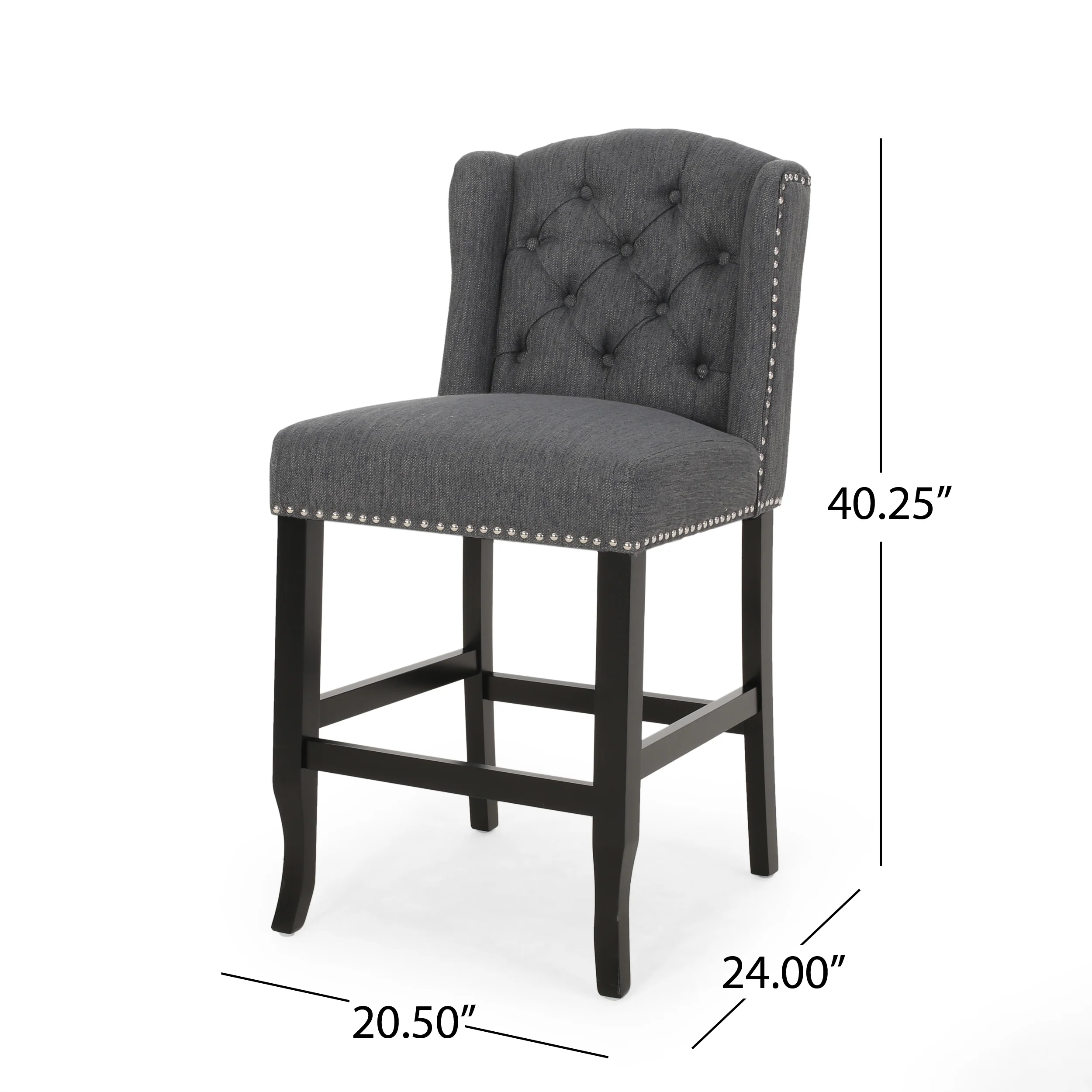 Leisha Wingback Counter Stool (Set of 2) - furnishings