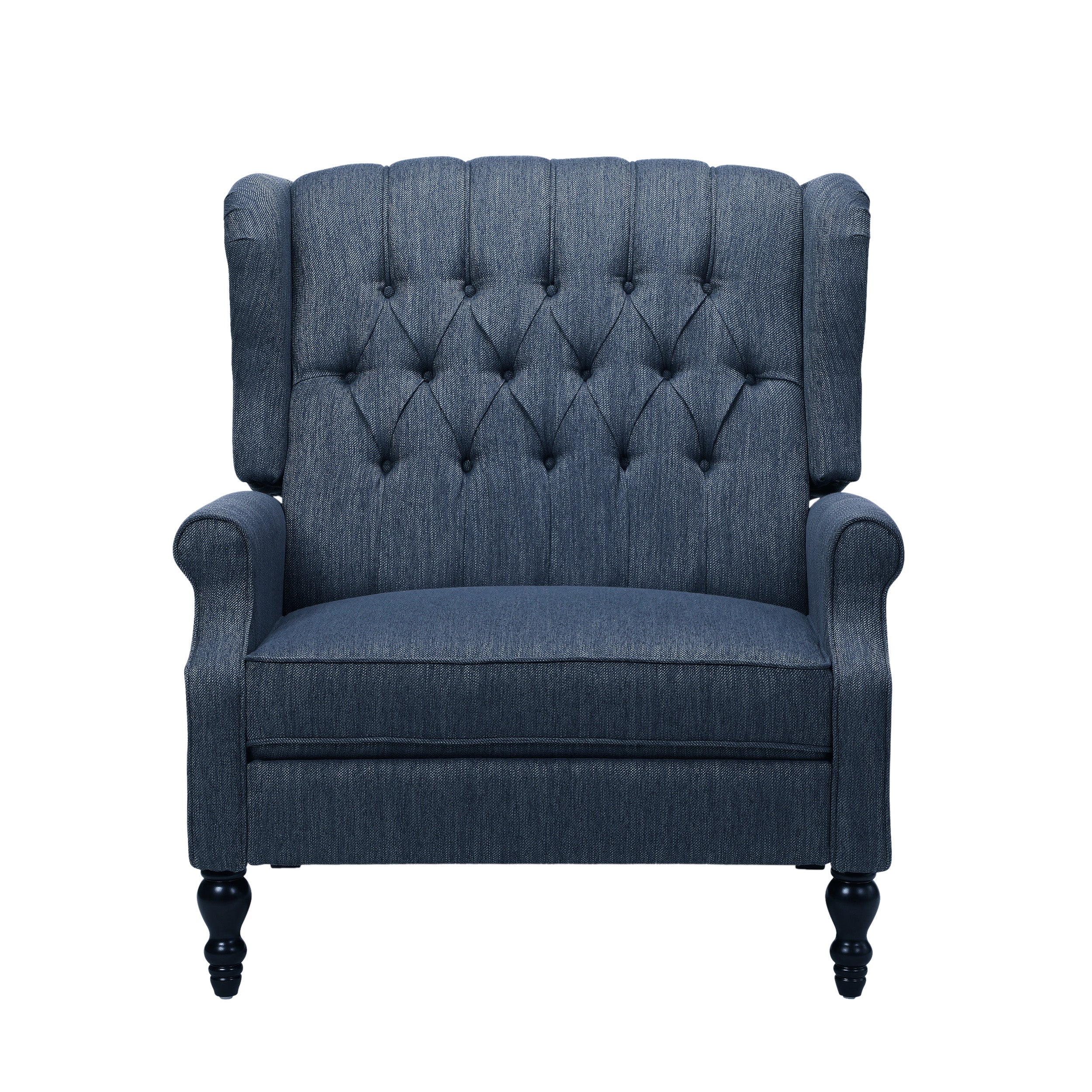 Salome Oversized Tufted Wingback Fabric Push Back Recliner - furnishings