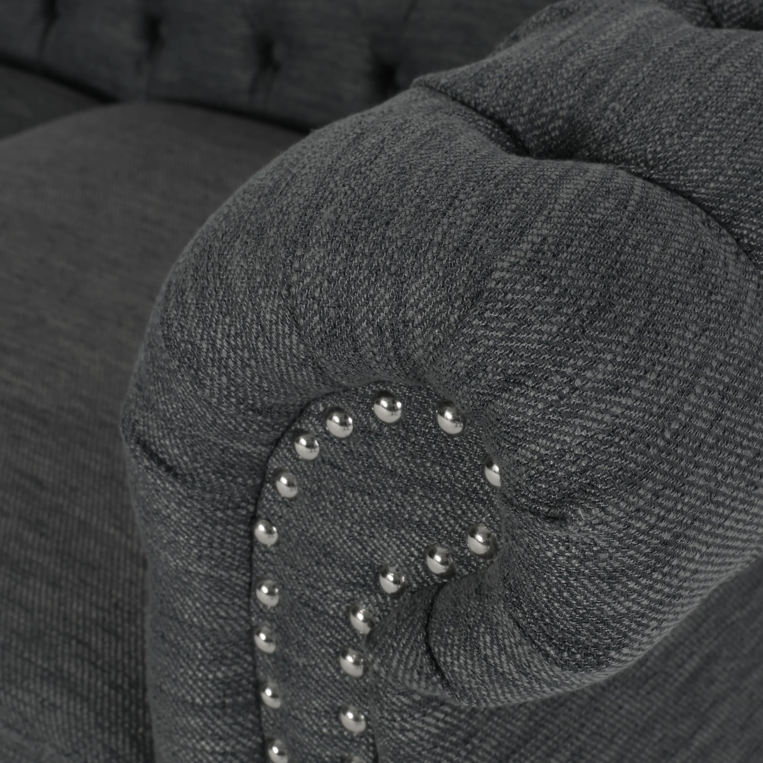 Adetokunbo Tufted Chesterfield Fabric 3 Seater Sofa - furnishings