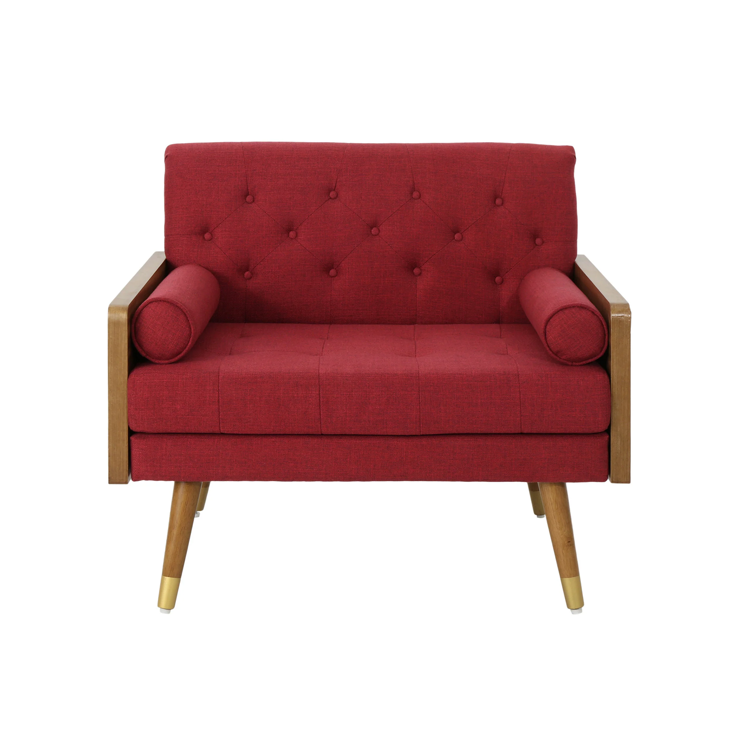 Greta Mid Century Modern Fabric Club Chair - furnishings