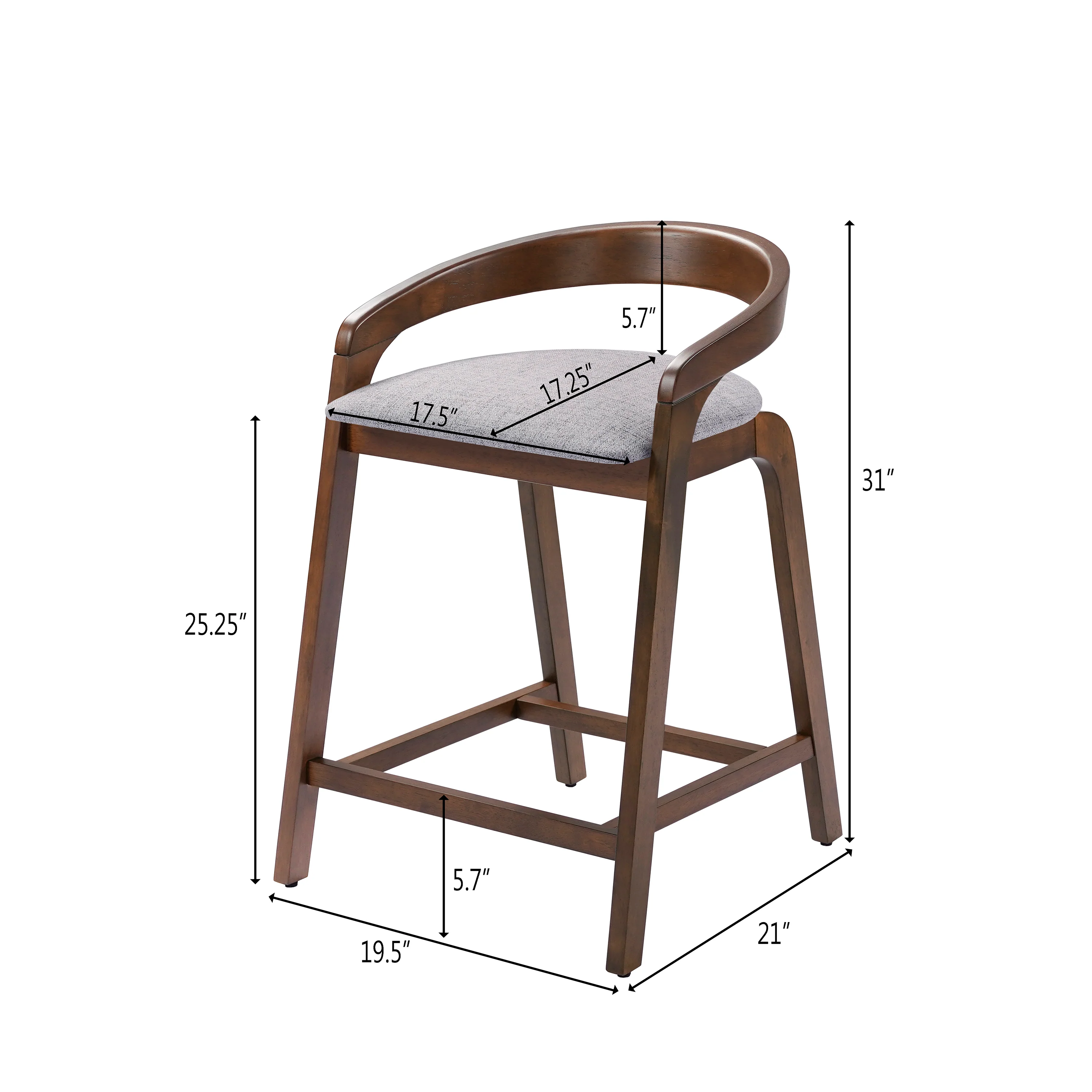 Evereste Counter Stools with Cushions - furnishings