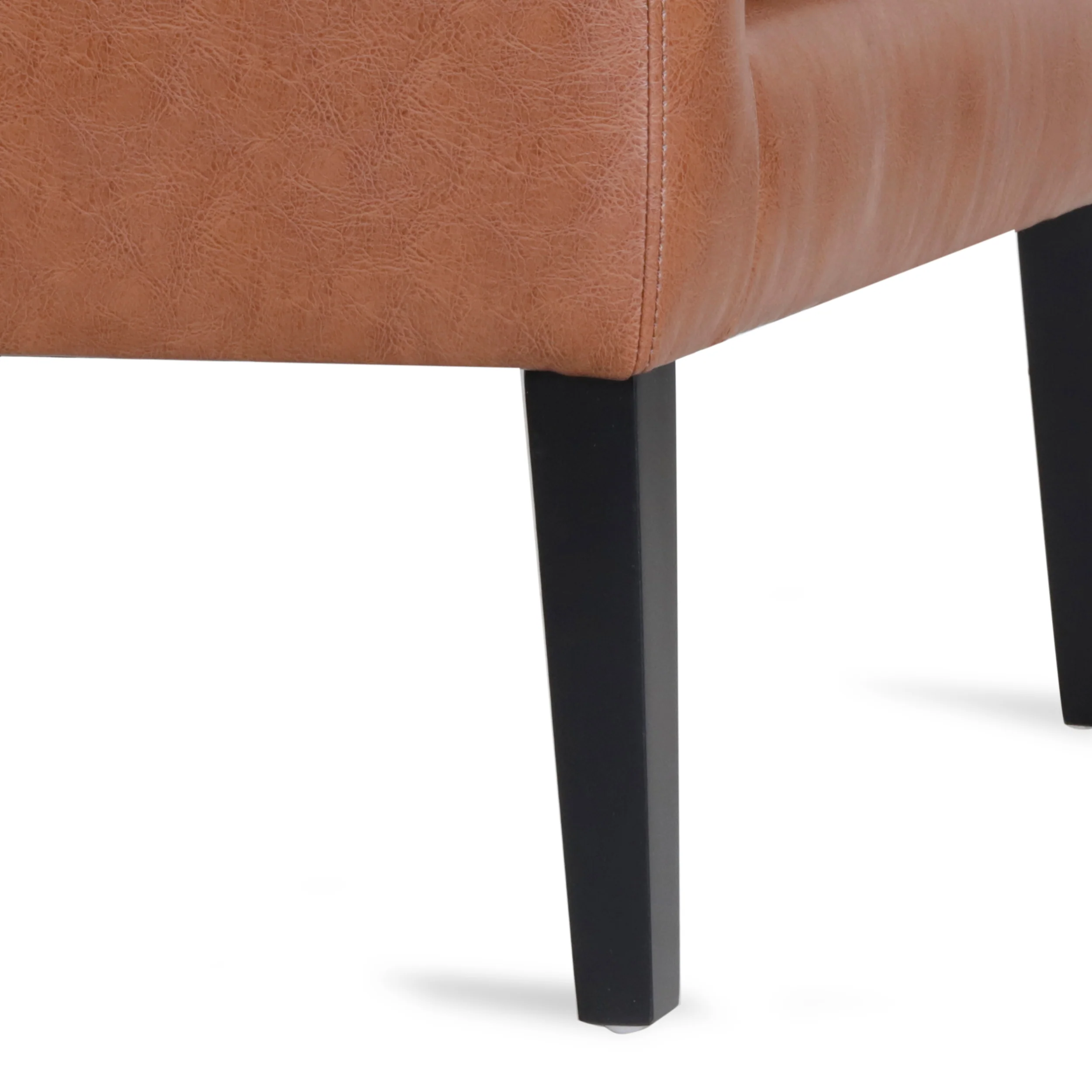 Aragon Contemporary Faux Leather Tufted Accent Chair - furnishings