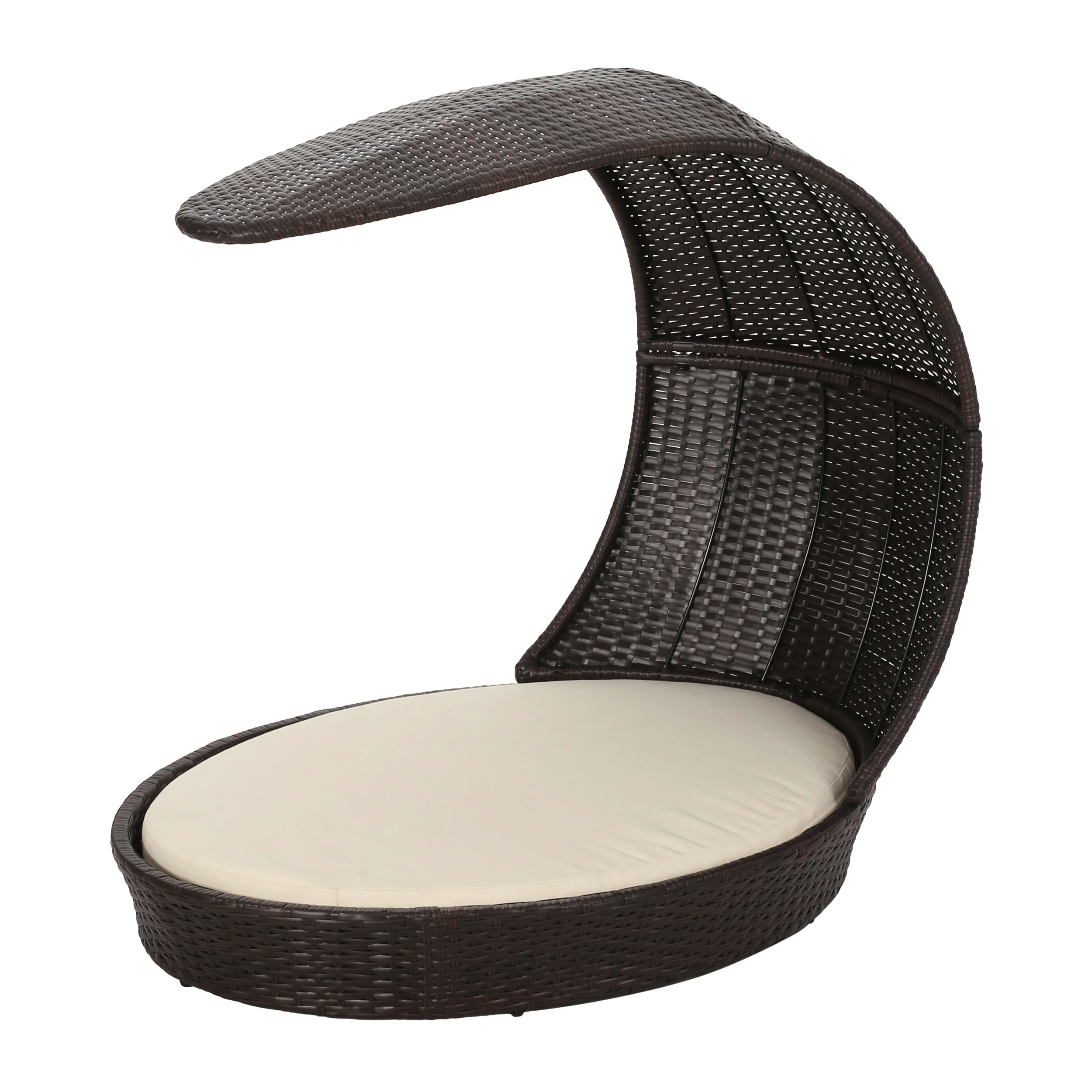 Esom Outdoor Wicker Dog Bed with Water-Resistant Cushion - furnishings