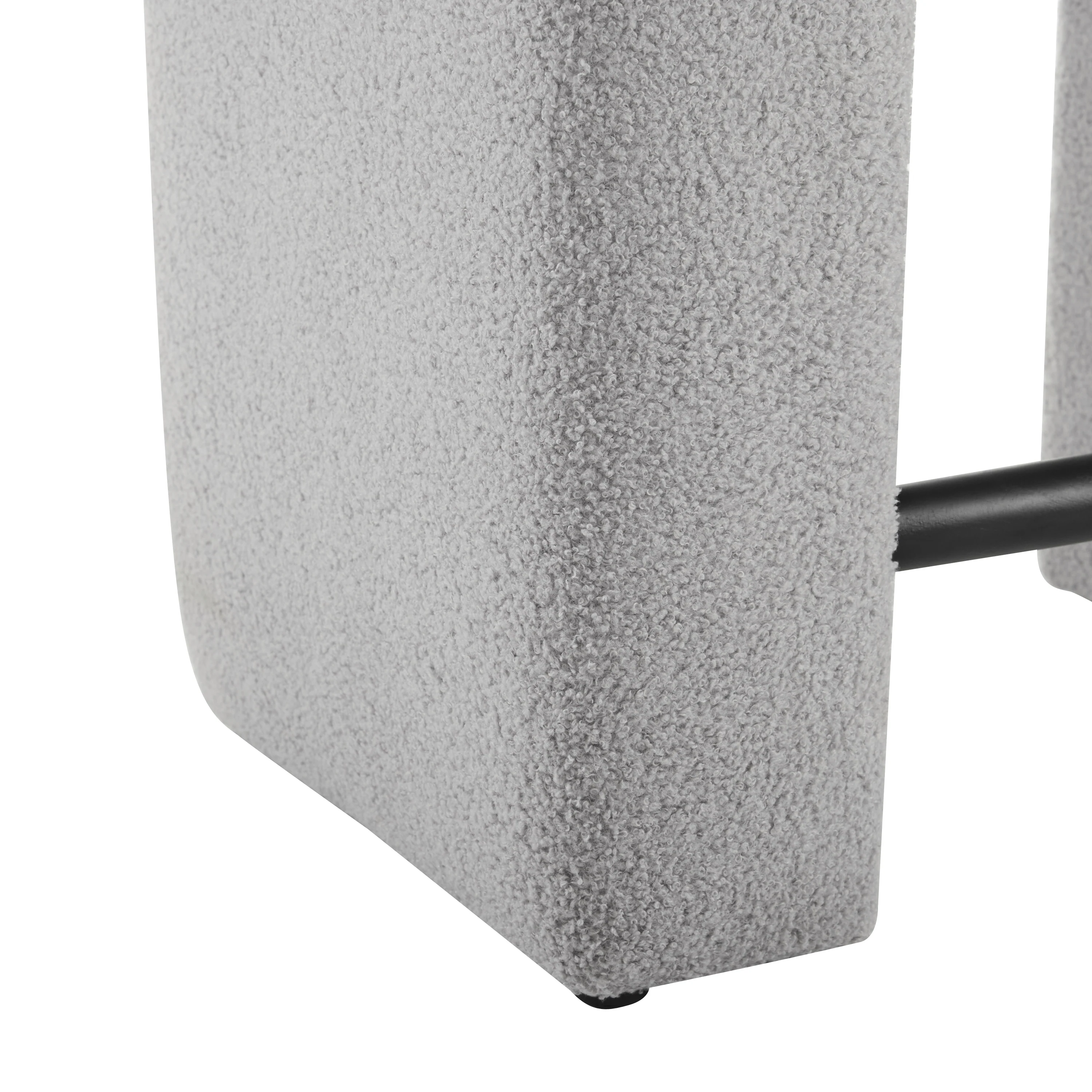 Ridgea Upholstered Boucle Stools with Footrest - furnishings