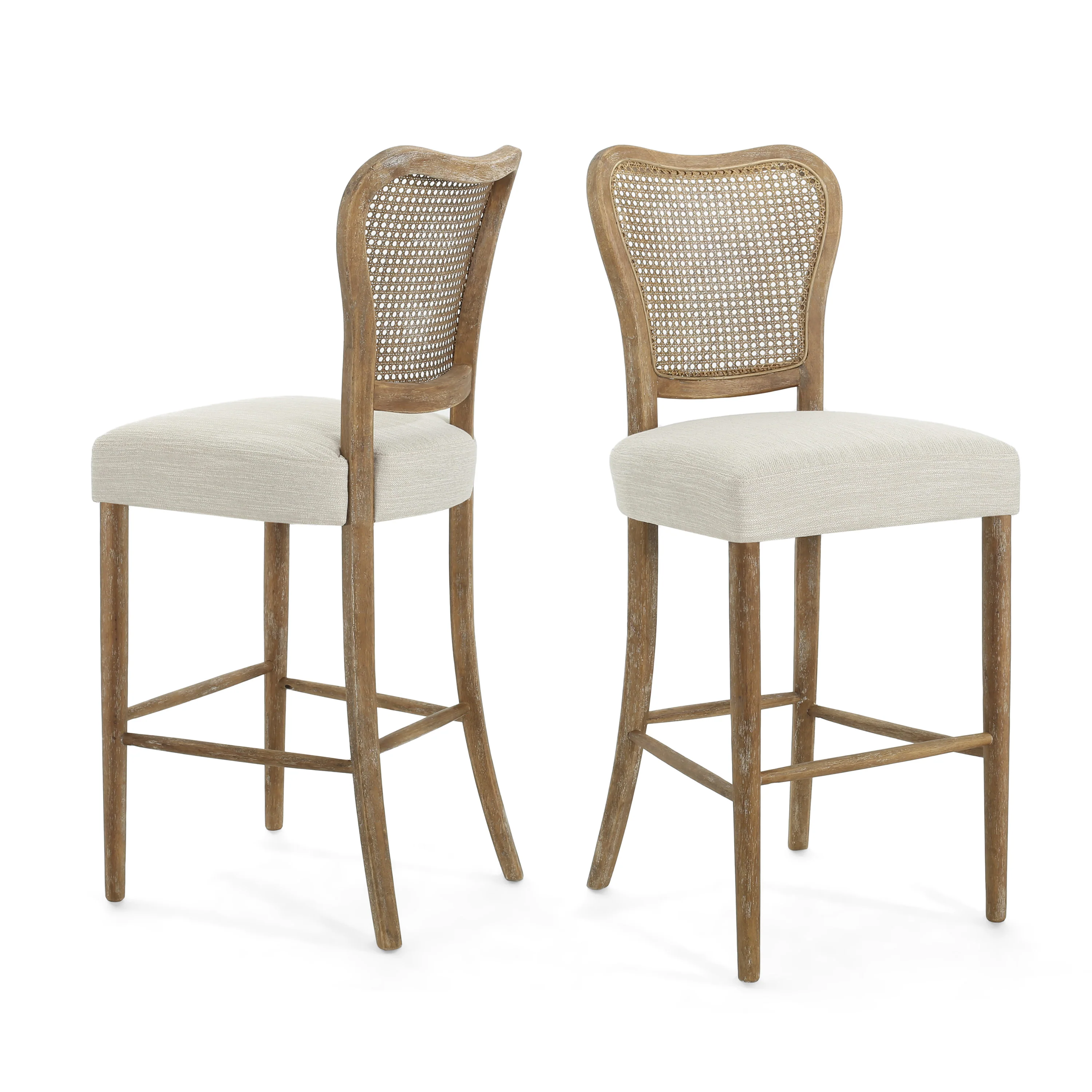 Megar Modern Upholstered Barstool (Set of 2) - furnishings