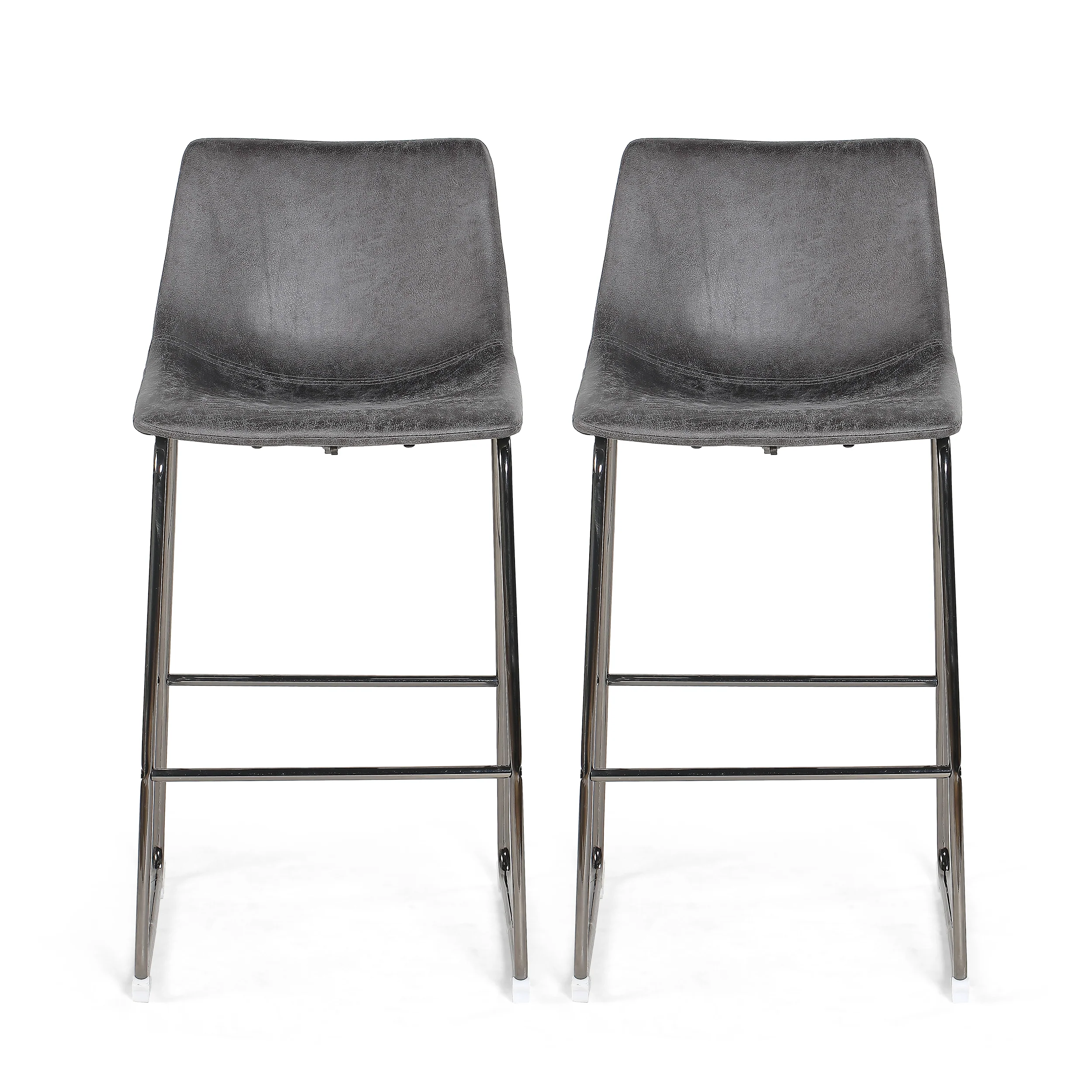 San Modern Microfiber Bar Stool - furnishings
