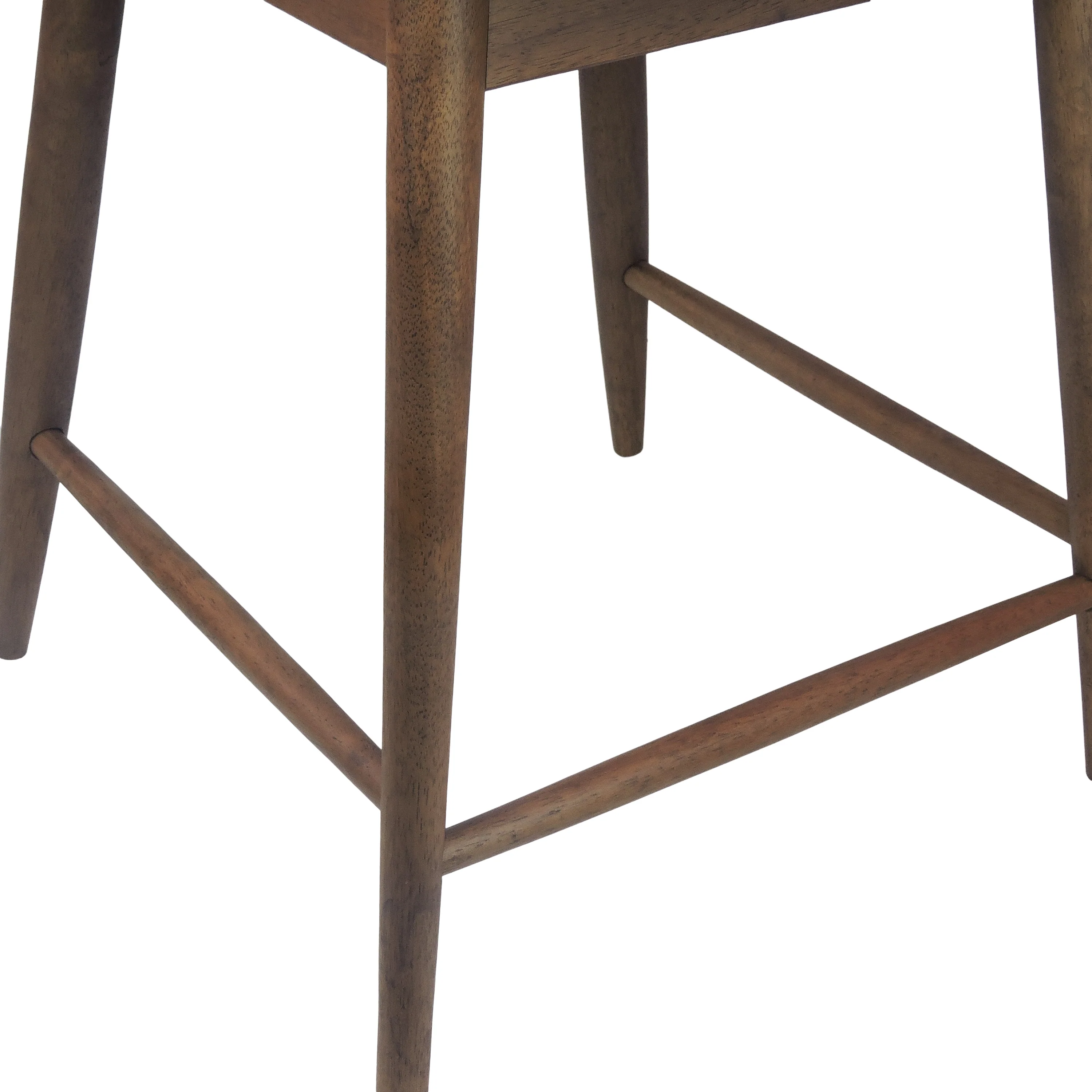 Annett Mid Century Modern Fabric Upholstered Wood 24.5 Inch Counter Stools (Set of 2) - furnishings