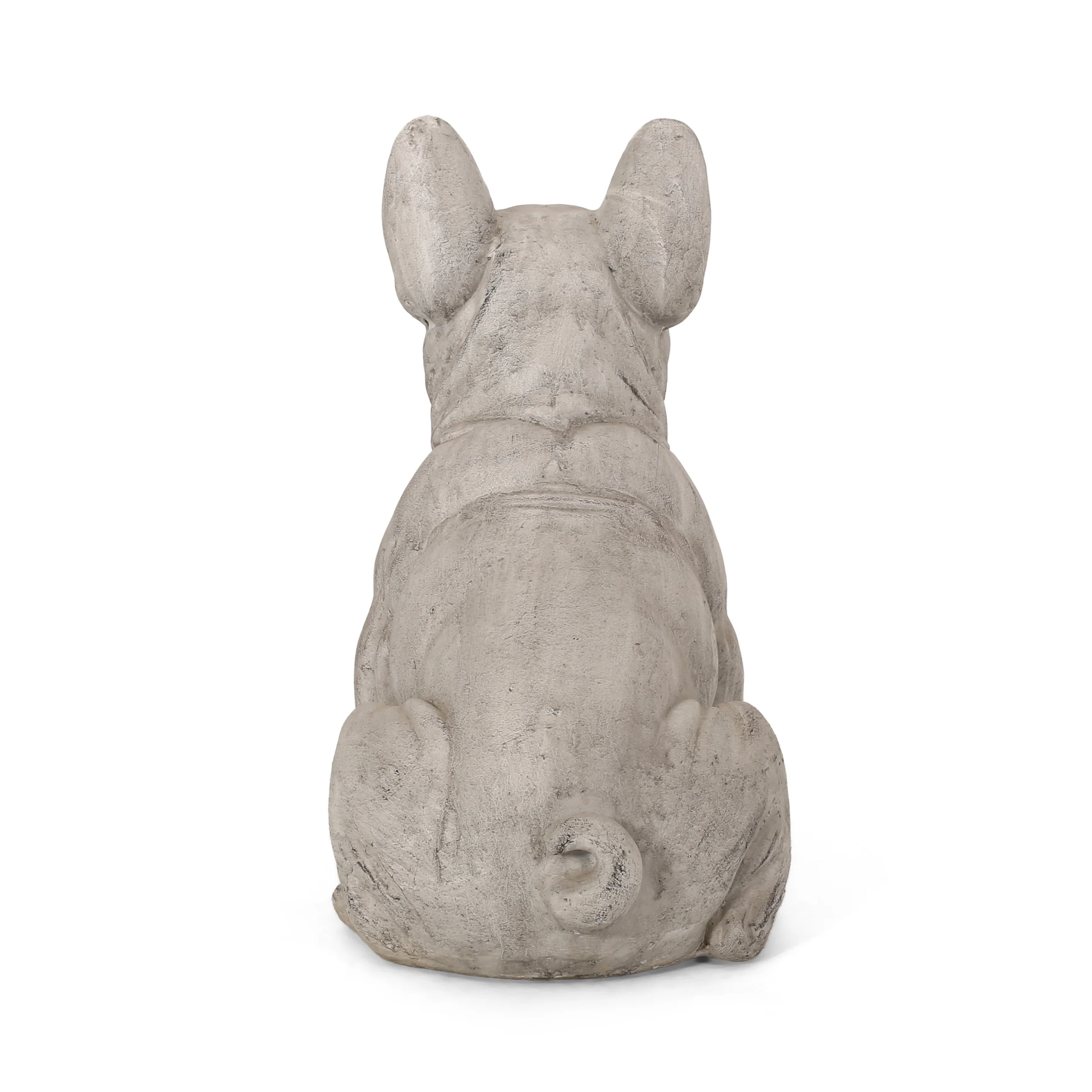 Rilo Outdoor French Bulldog Garden Statue - furnishings