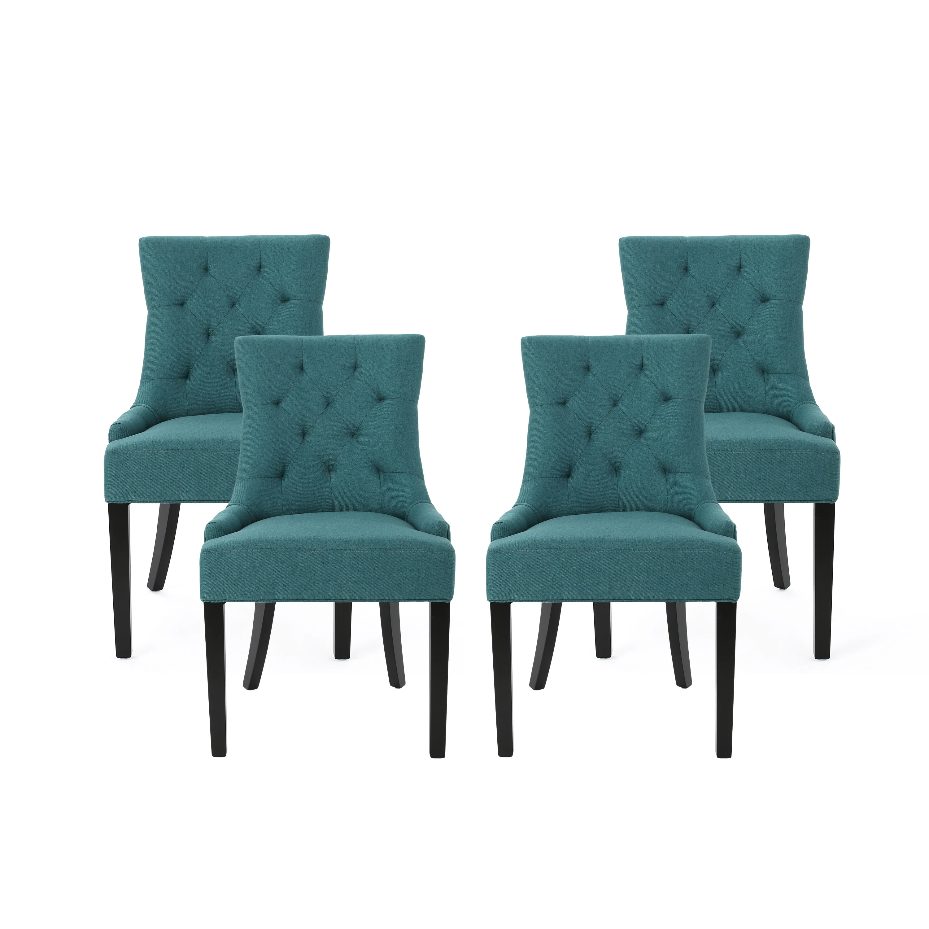 Stacy Hourglass Fabric Dining Chairs (Set of 4) - furnishings