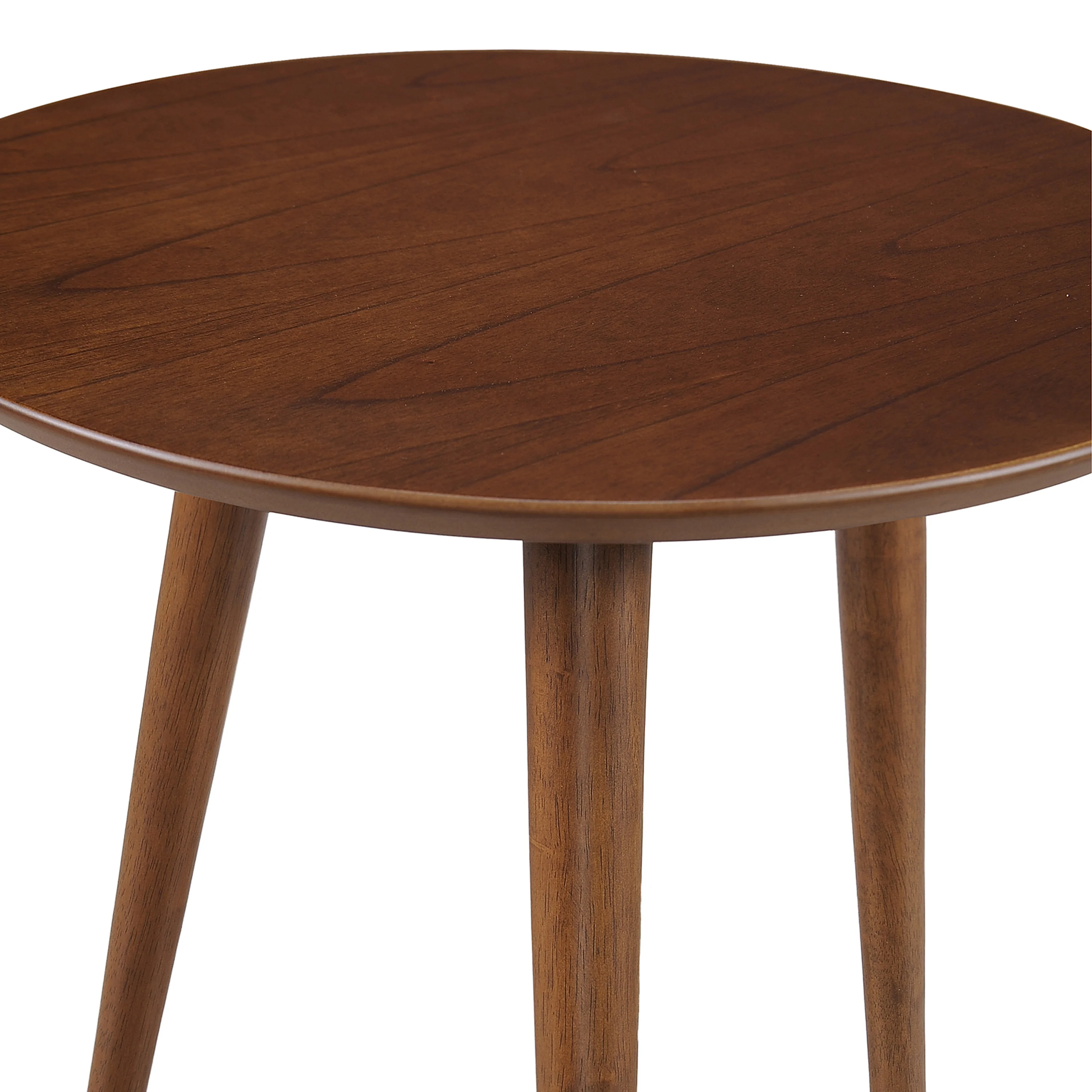 Evangeline Finished Wood End Table w/ Faux Wood Overlay - furnishings