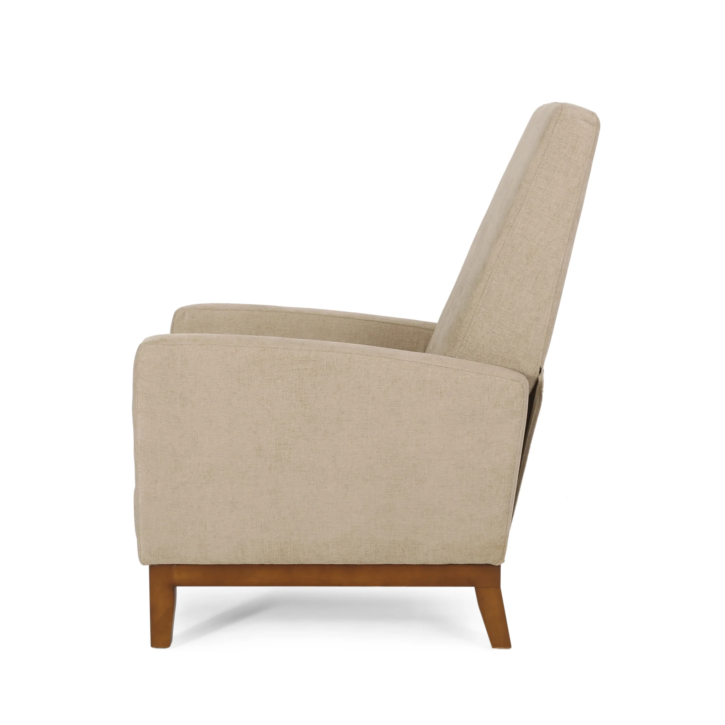 Plevna Contemporary Fabric Upholstered Pushback Recliner - furnishings