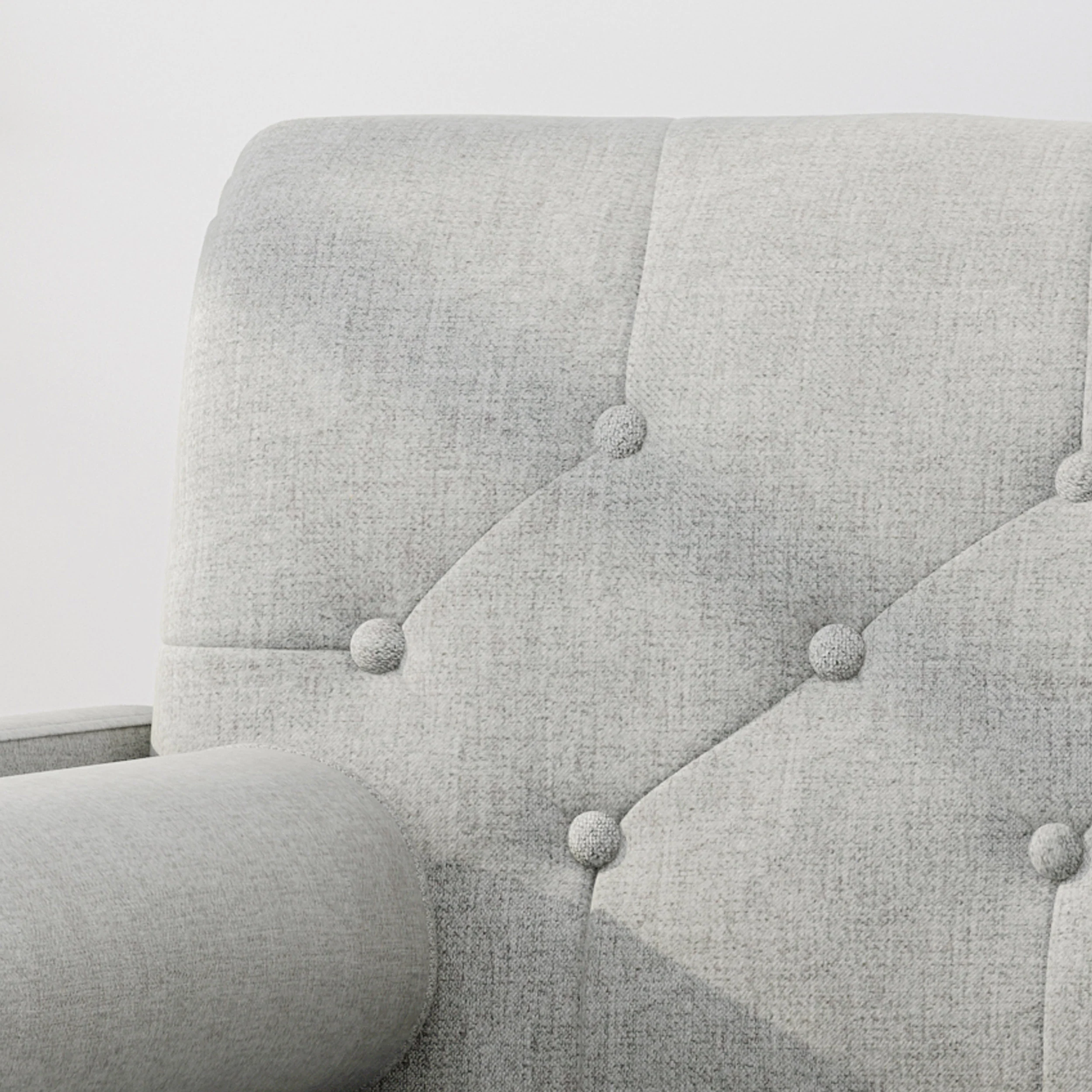Nour Mid Century Modern Armchair And A Half - furnishings