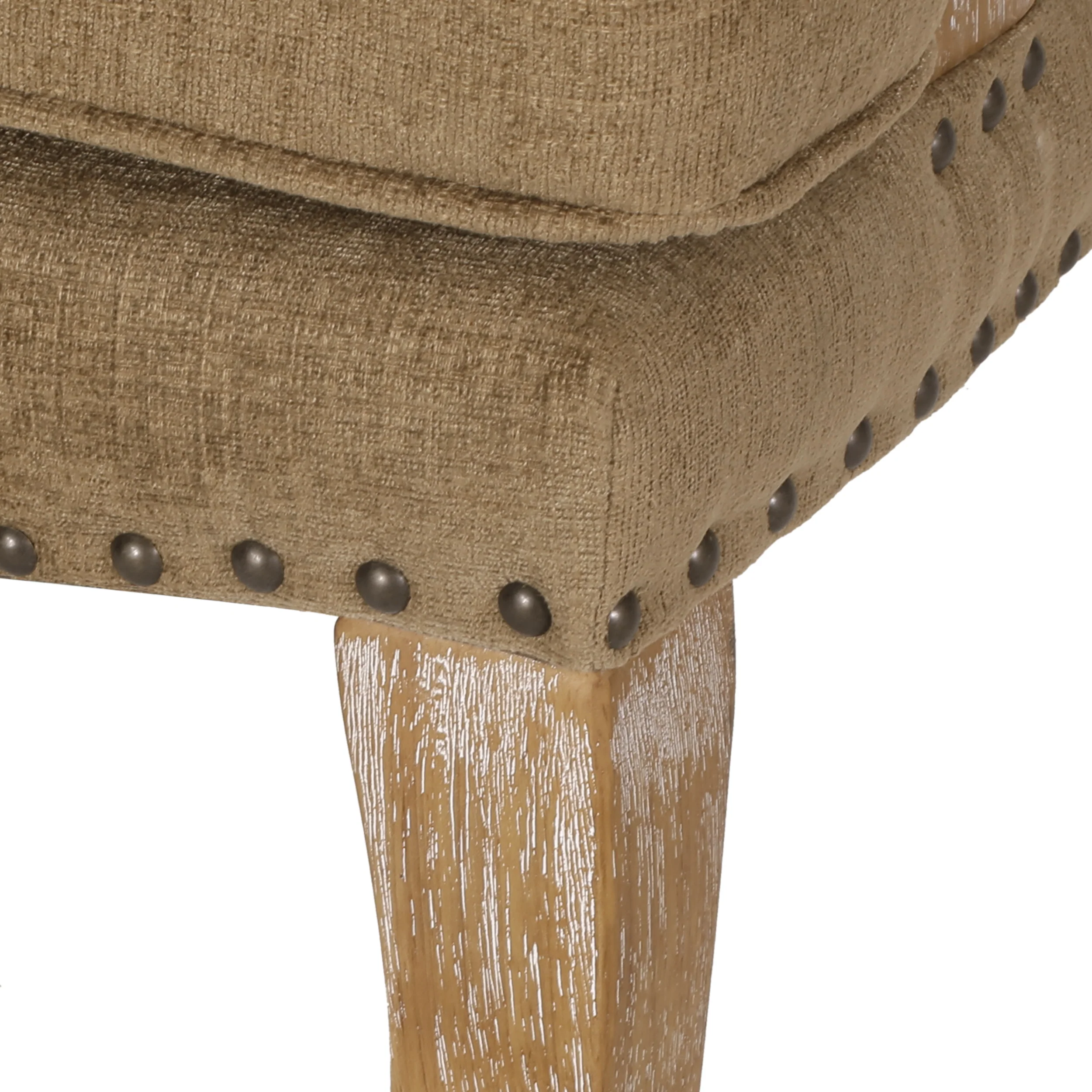 Tim French Country Dining Arm Chair with Nailhead Trim, Set of 2 - furnishings