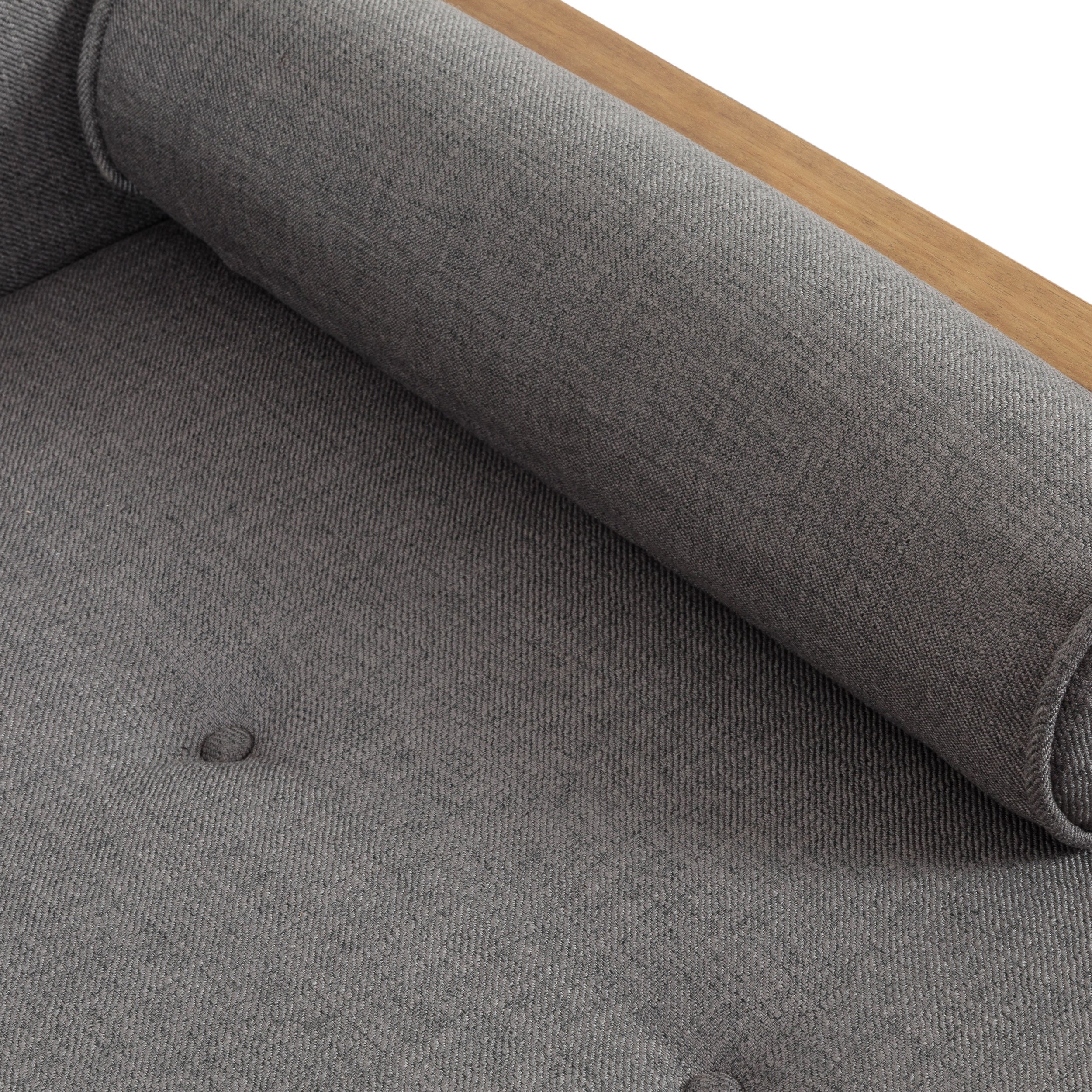 Pareesa Mid-Century Modern Fabric Chaise Lounge - furnishings