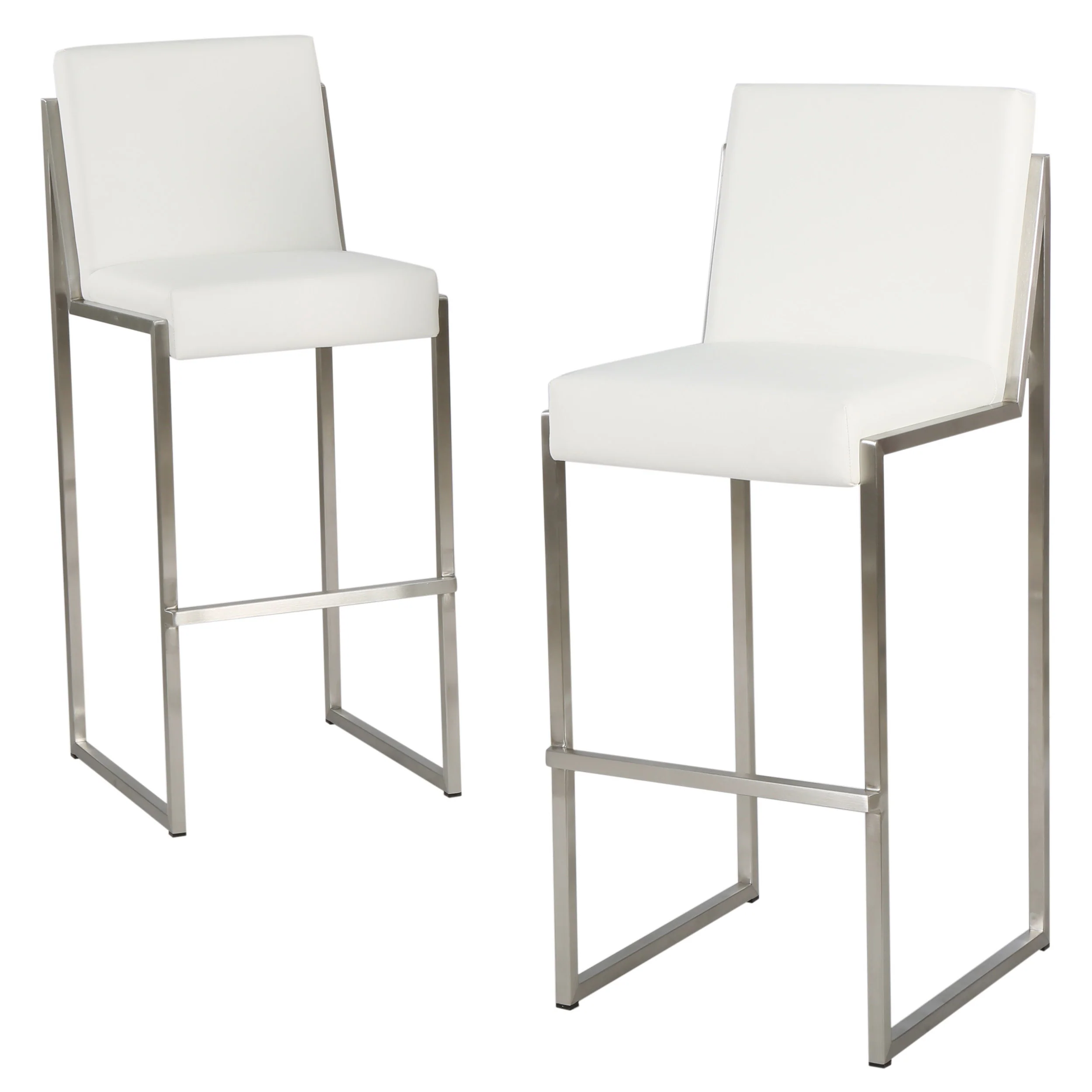 October 30-Inch Bonded Leather Barstool (Set of 2) - furnishings