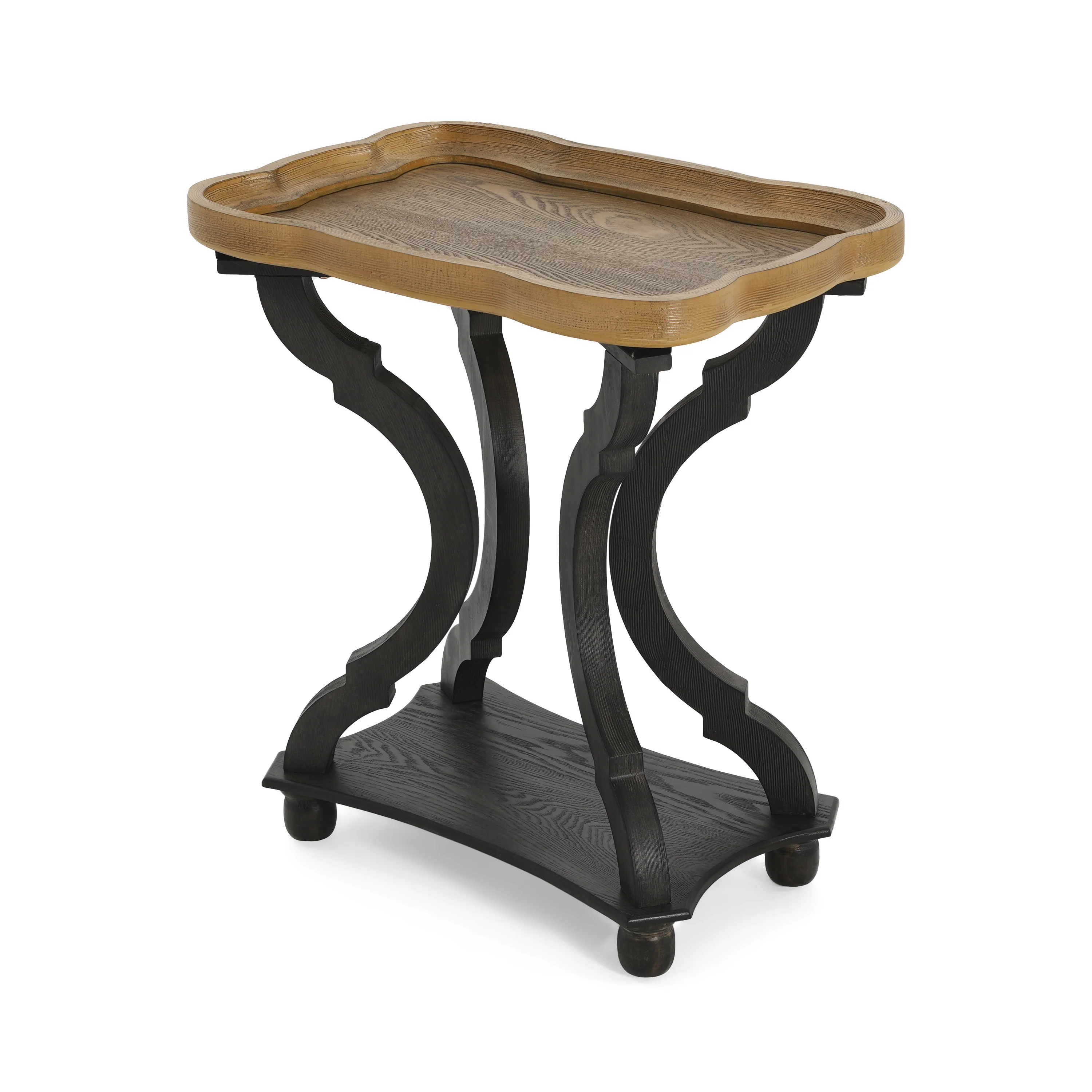 Balthazare Vintage Side Table End Table - furnishings