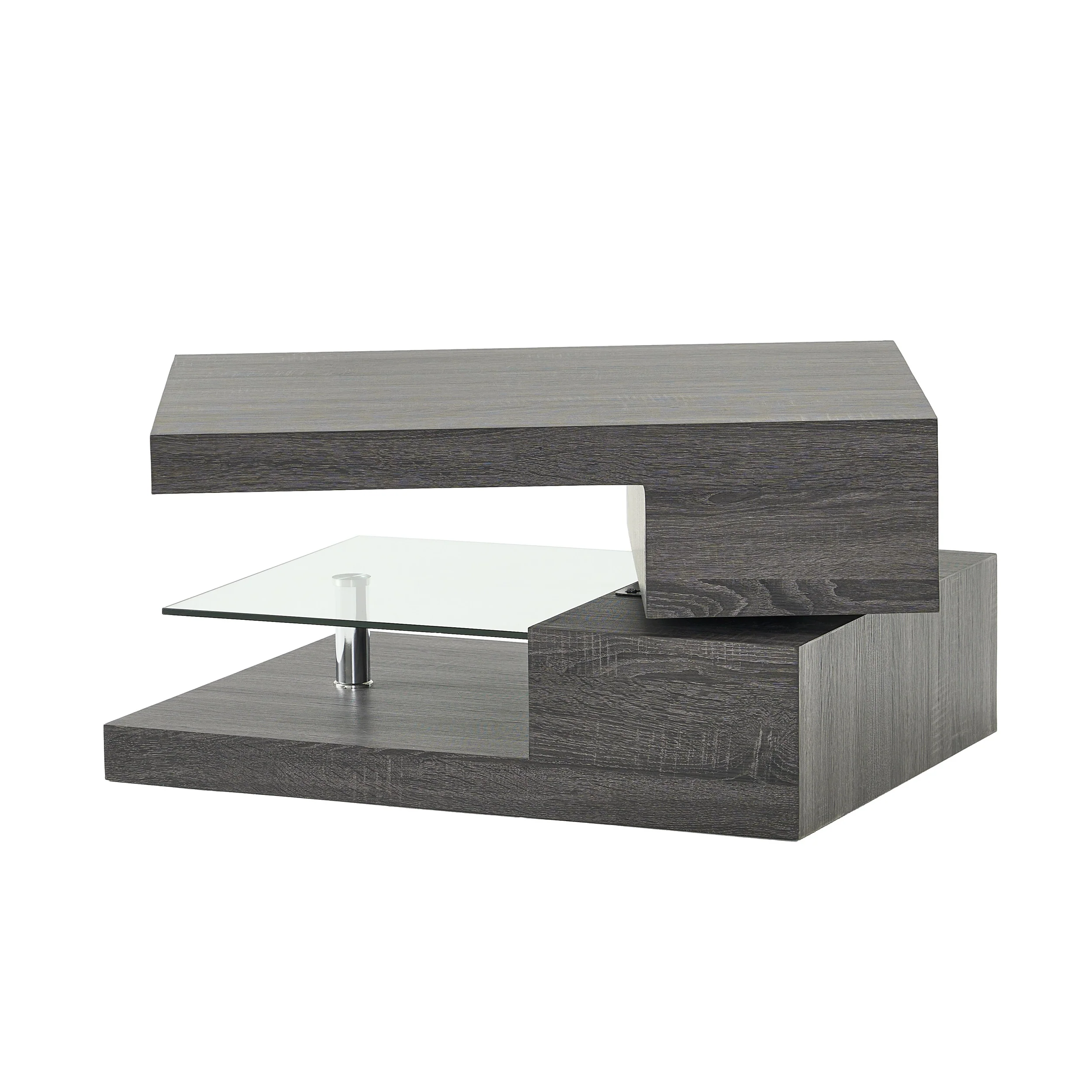 Bushwick Rectangular Rotating Wood Coffee Table - furnishings