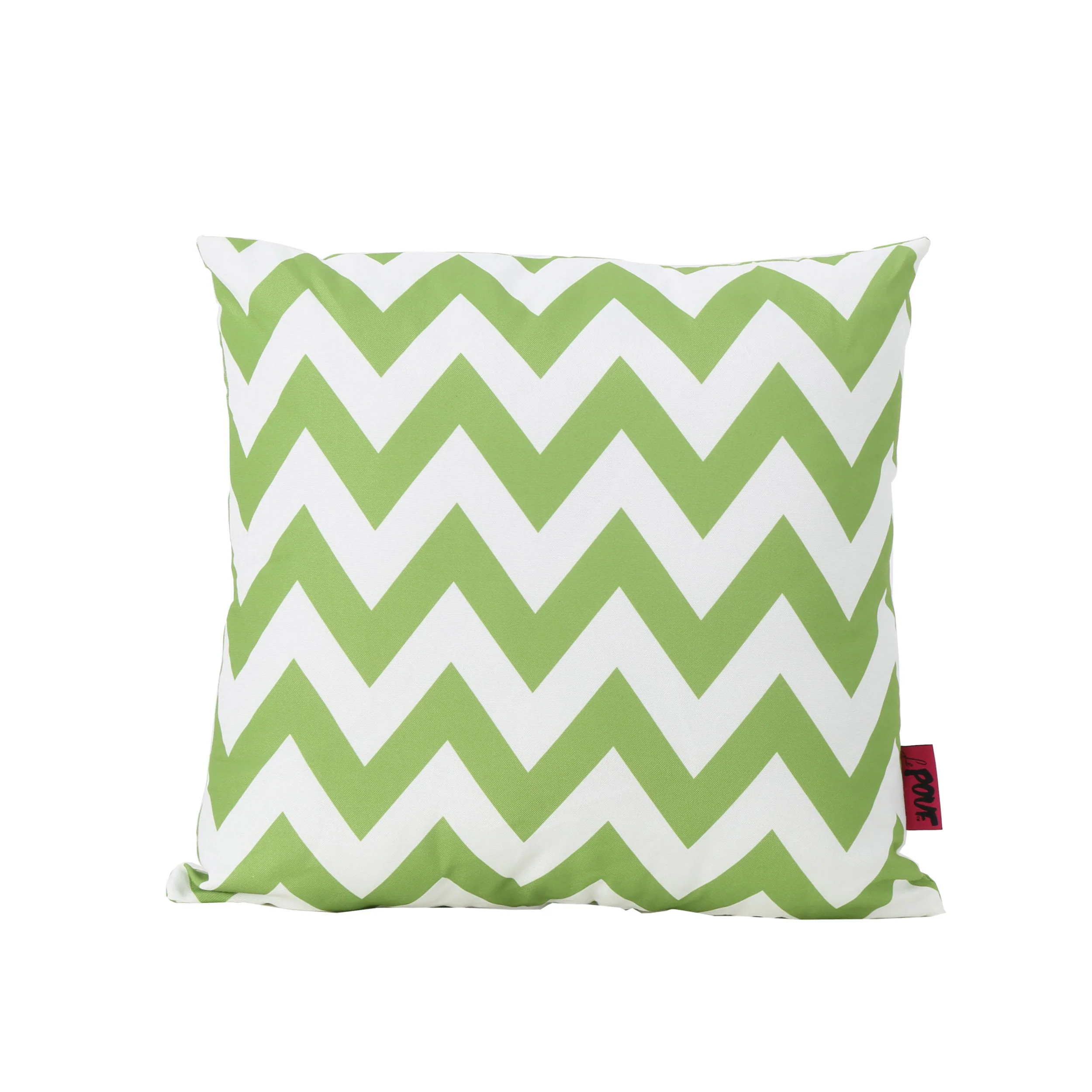 Ernest Indoor Zig Zag Striped Water Resistant Square Throw Pillow - furnishings