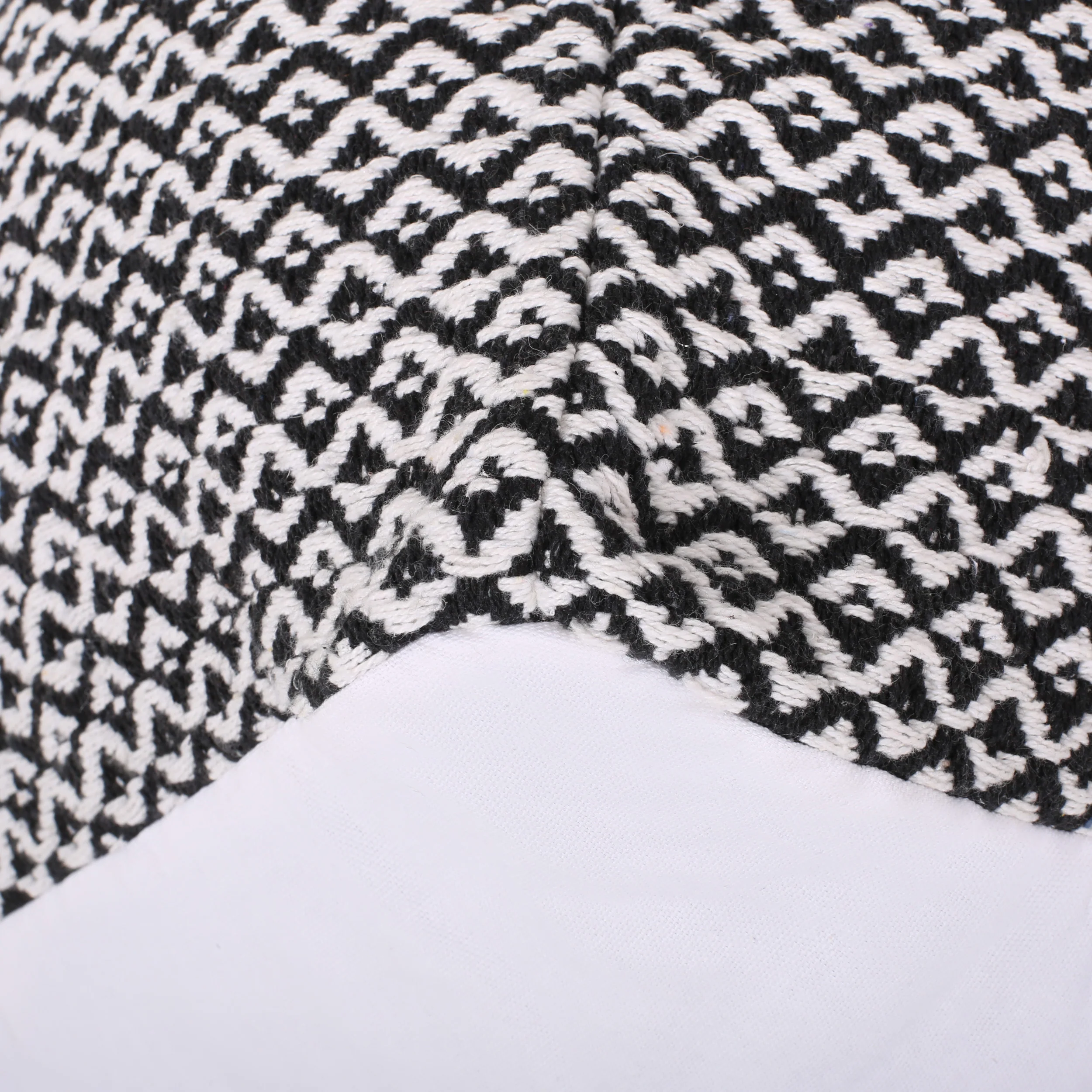 Barak Boho Fabric Cube Pouf - furnishings