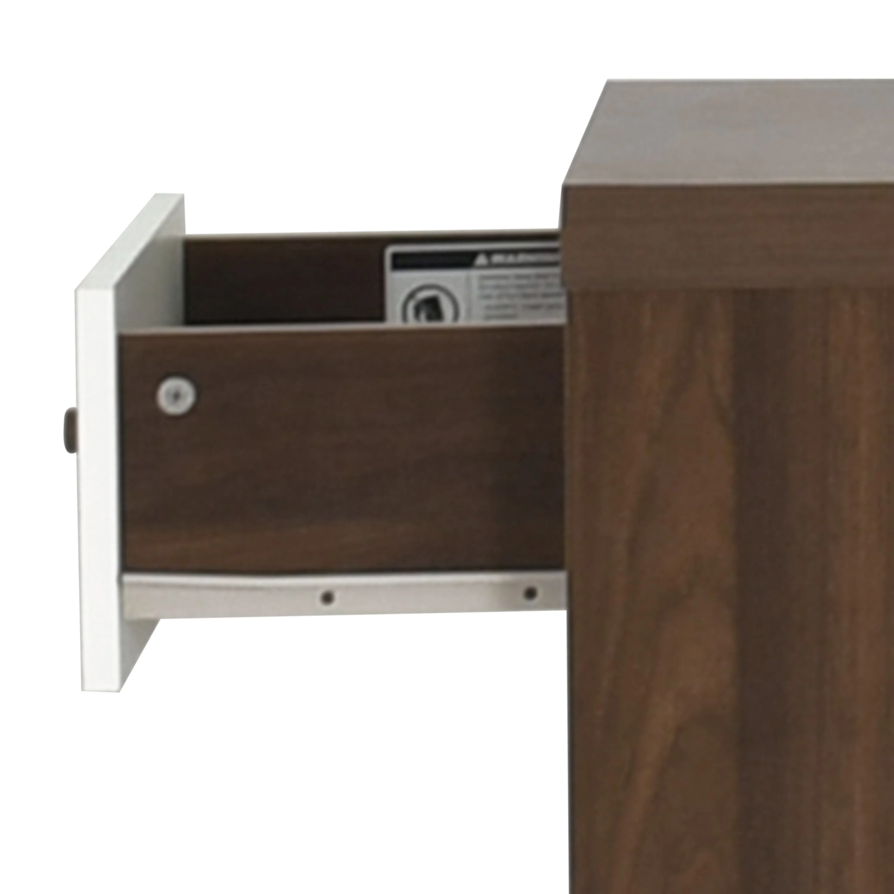 Farhart Faux Wood Single Drawer Nightstand - furnishings