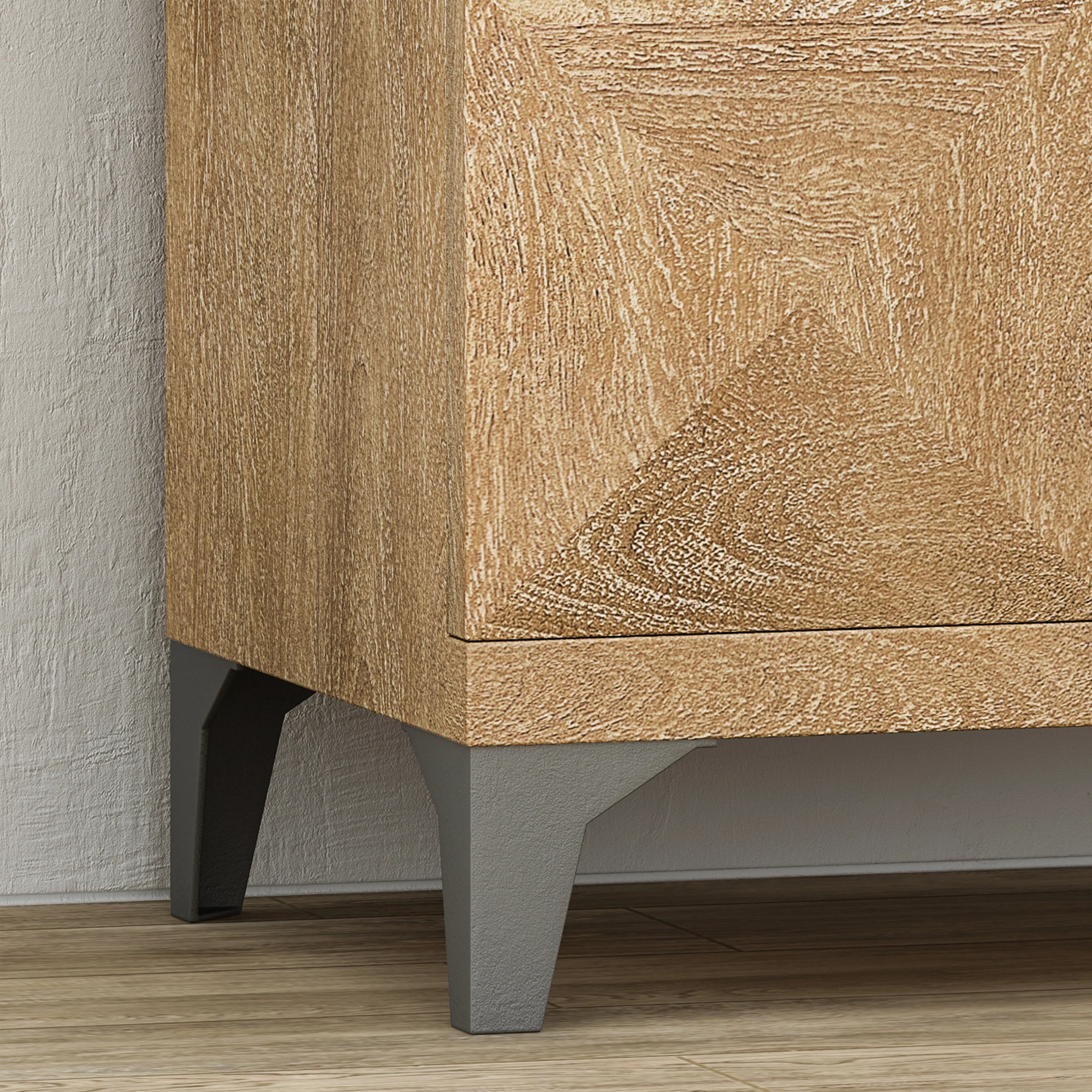 Daksh Handcrafted Boho Mango Wood Cabinet - furnishings