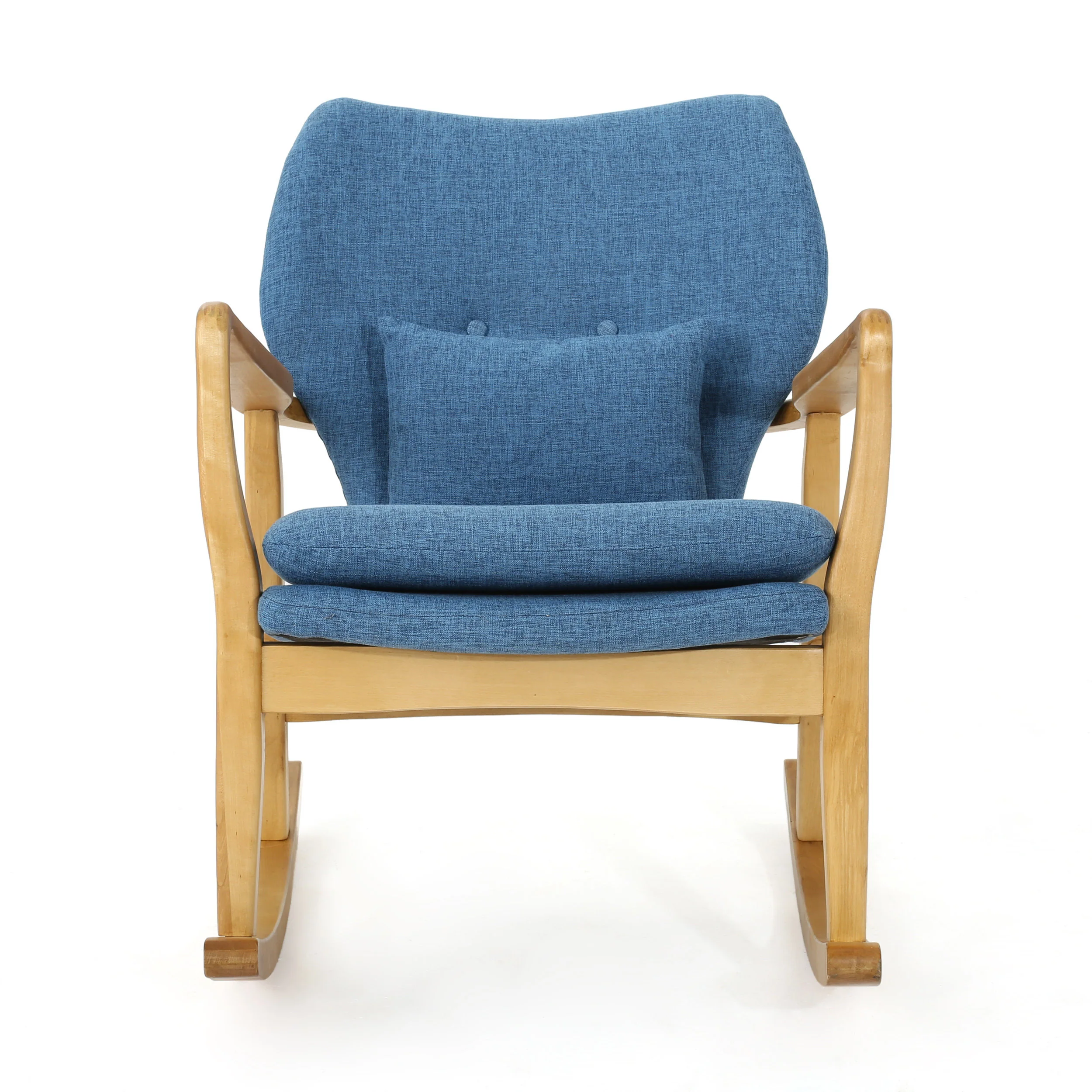 Balen Mid Century Modern Fabric Rocking Chair - furnishings