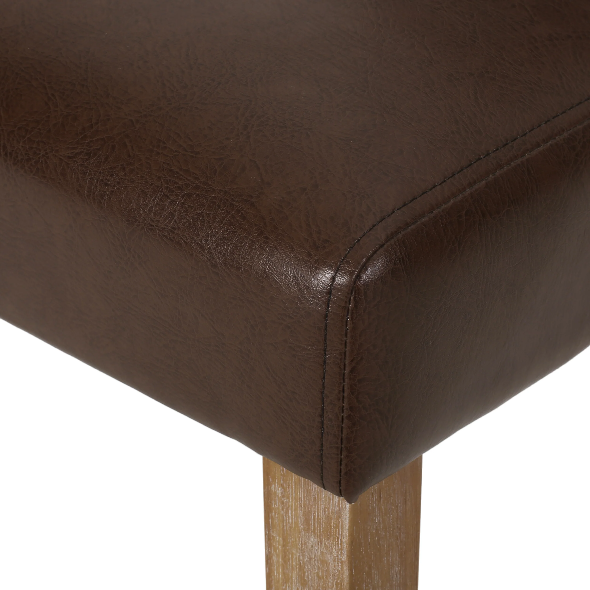 Larkspur Contemporary Faux Leather Tufted Dining Chairs, Set of 6 - furnishings