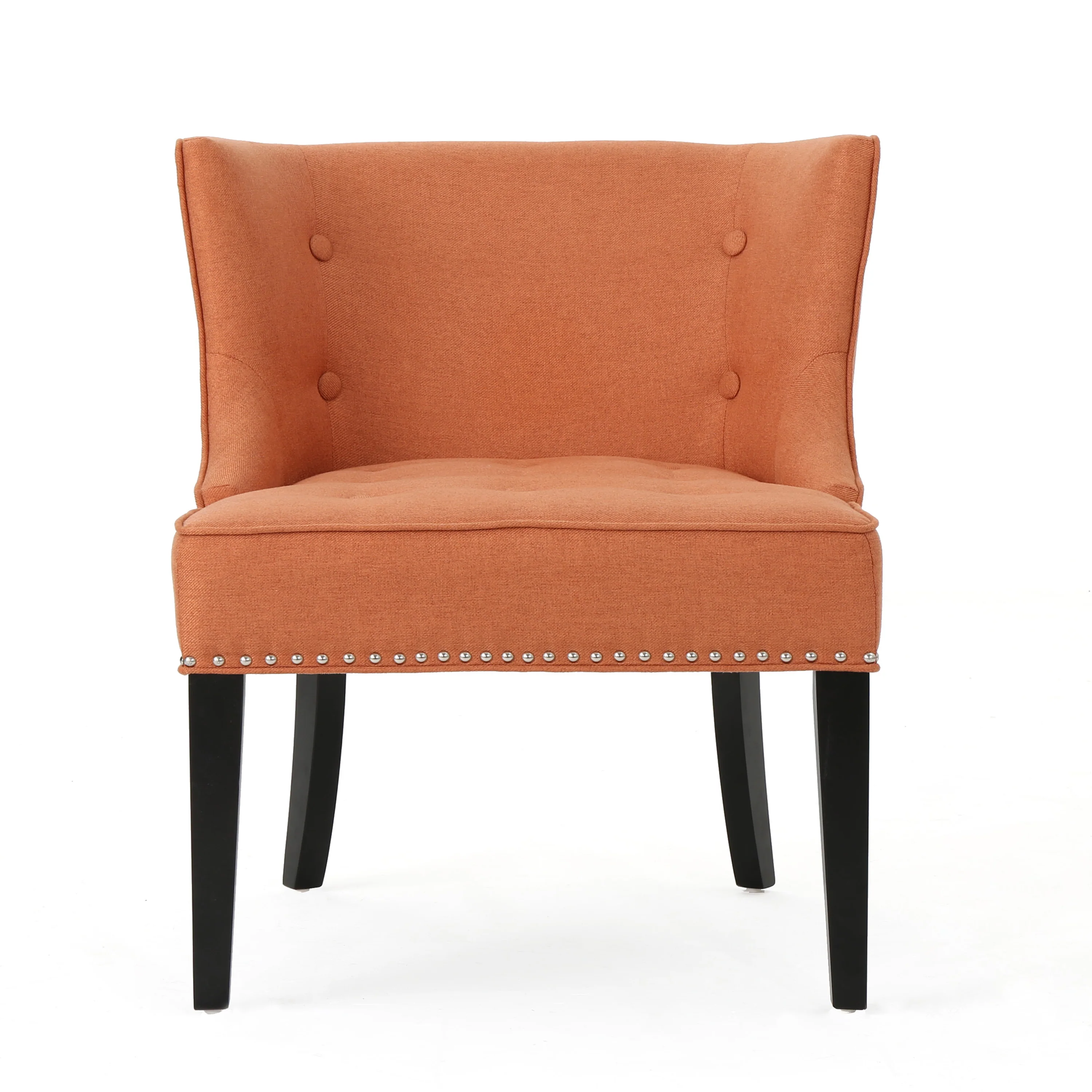 Adelina Contemporary Upholstered Accent Chair with Nailhead Trim - furnishings