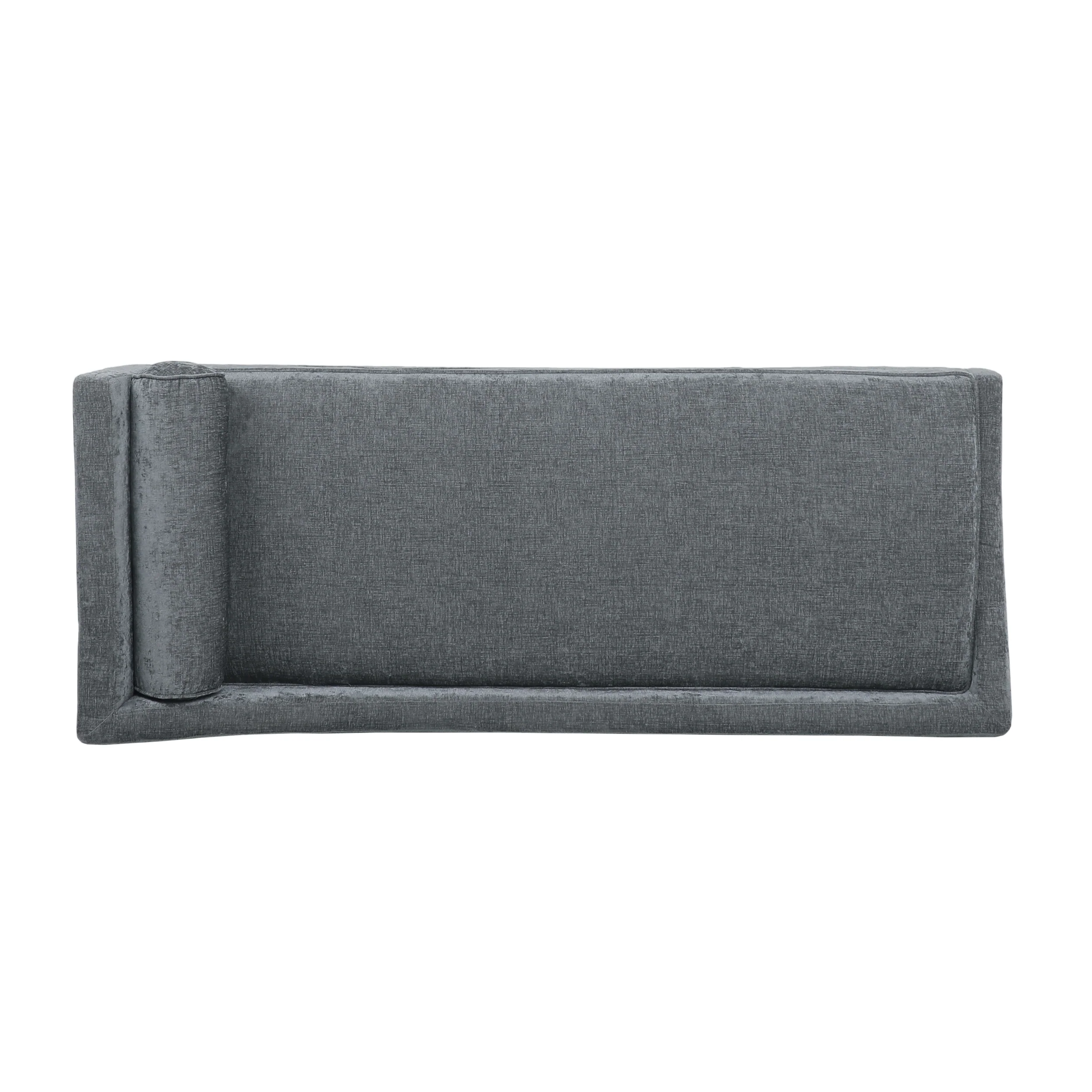 Alphonso Mid-Century Modern Fabric Chaise Lounge - furnishings