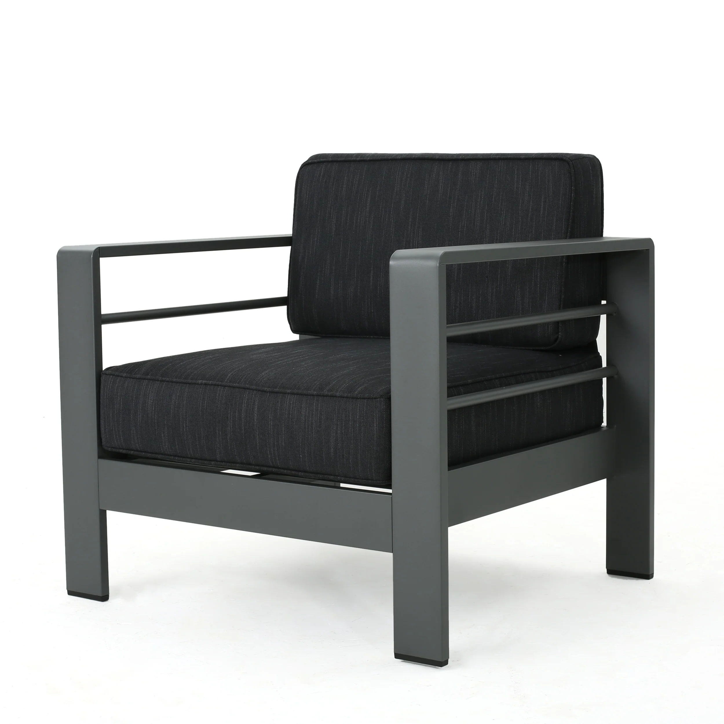 Crested Bay Outdoor Aluminum 4 Piece Loveseat Chat Set - furnishings
