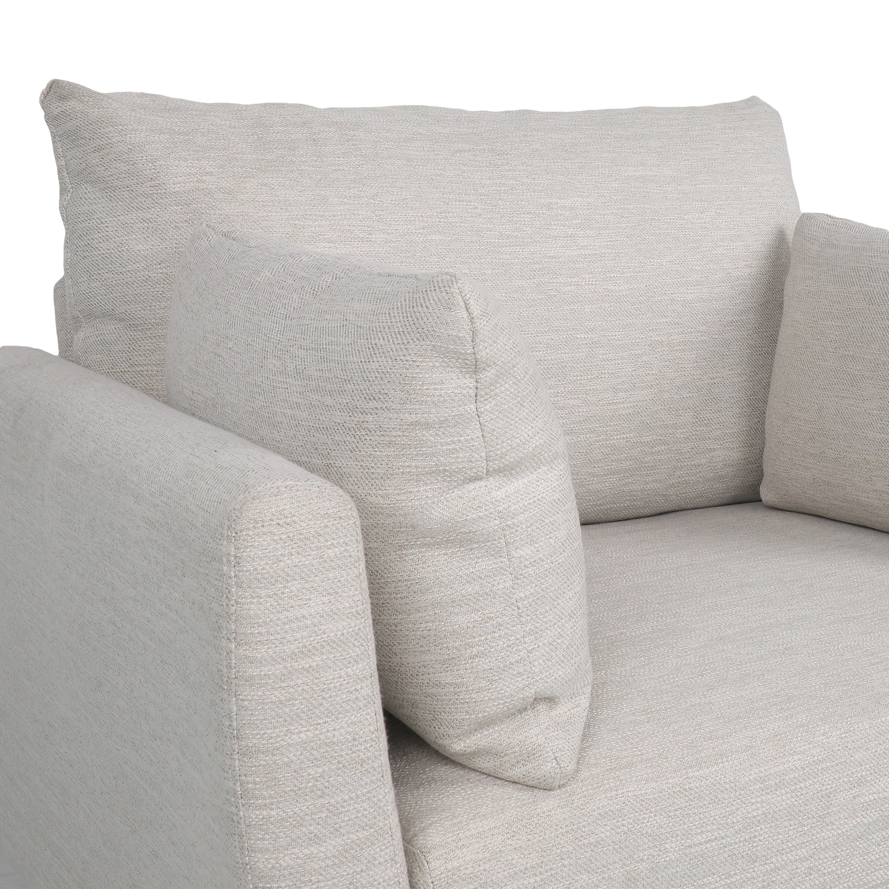 Viewland Contemporary Fabric Upholstered Club Chair with Accent Pillows - furnishings