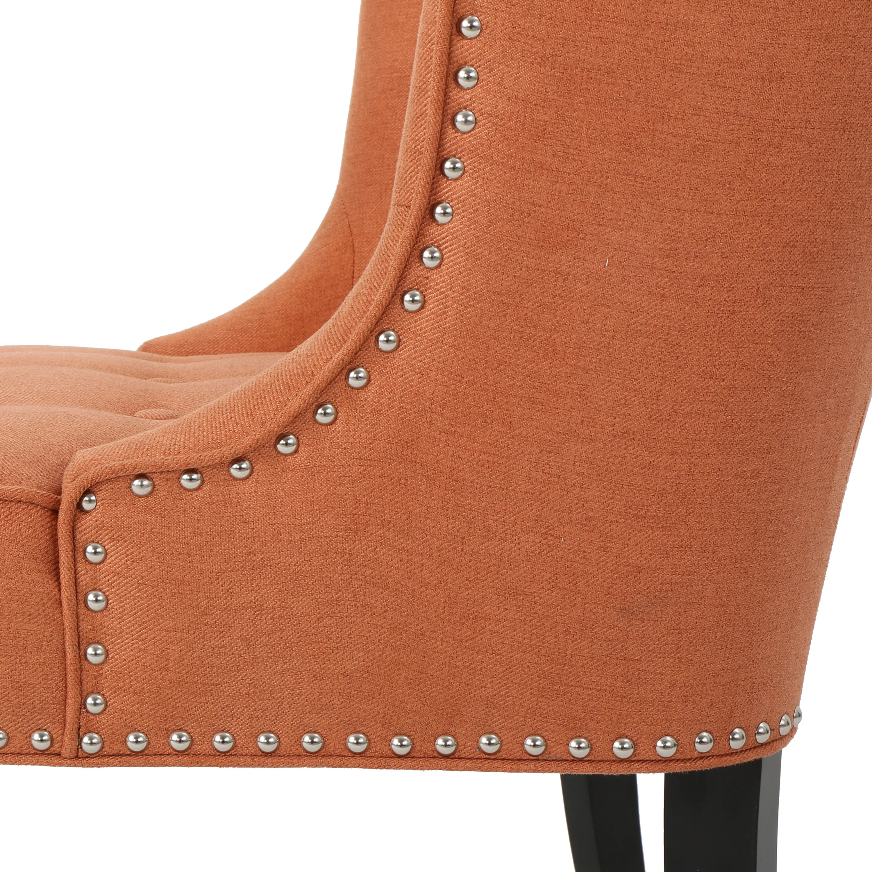 Adelina Contemporary Upholstered Accent Chair with Nailhead Trim - furnishings