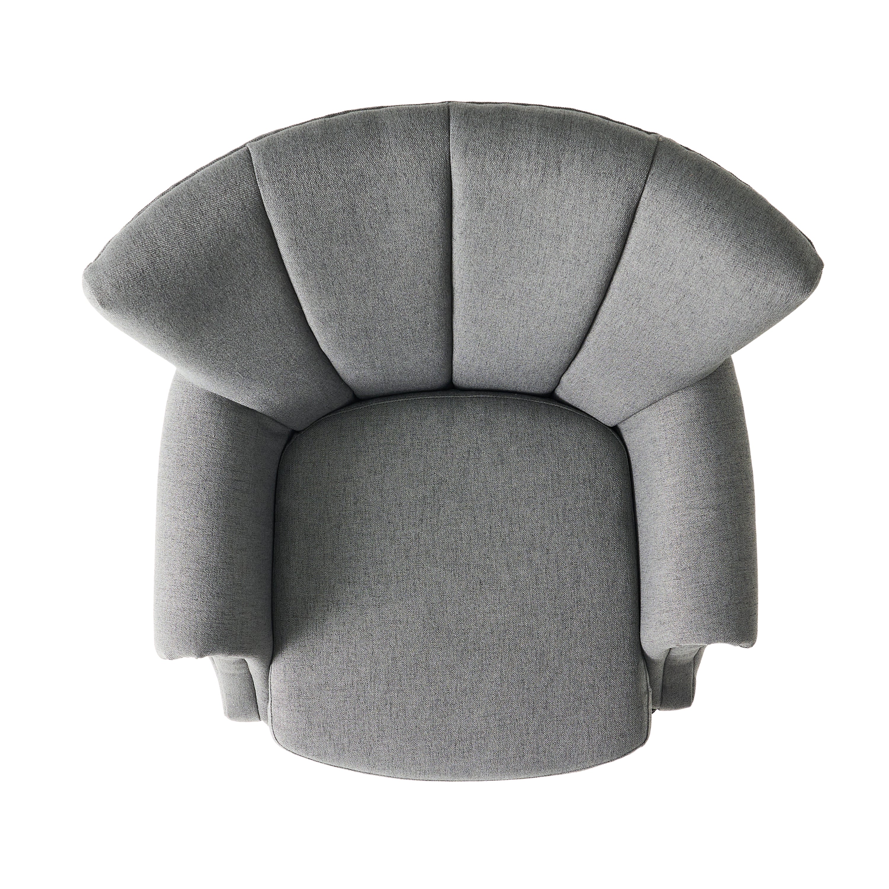 Ezra Contemporary Channel Stitch Upholstered Fabric Club Chair - furnishings