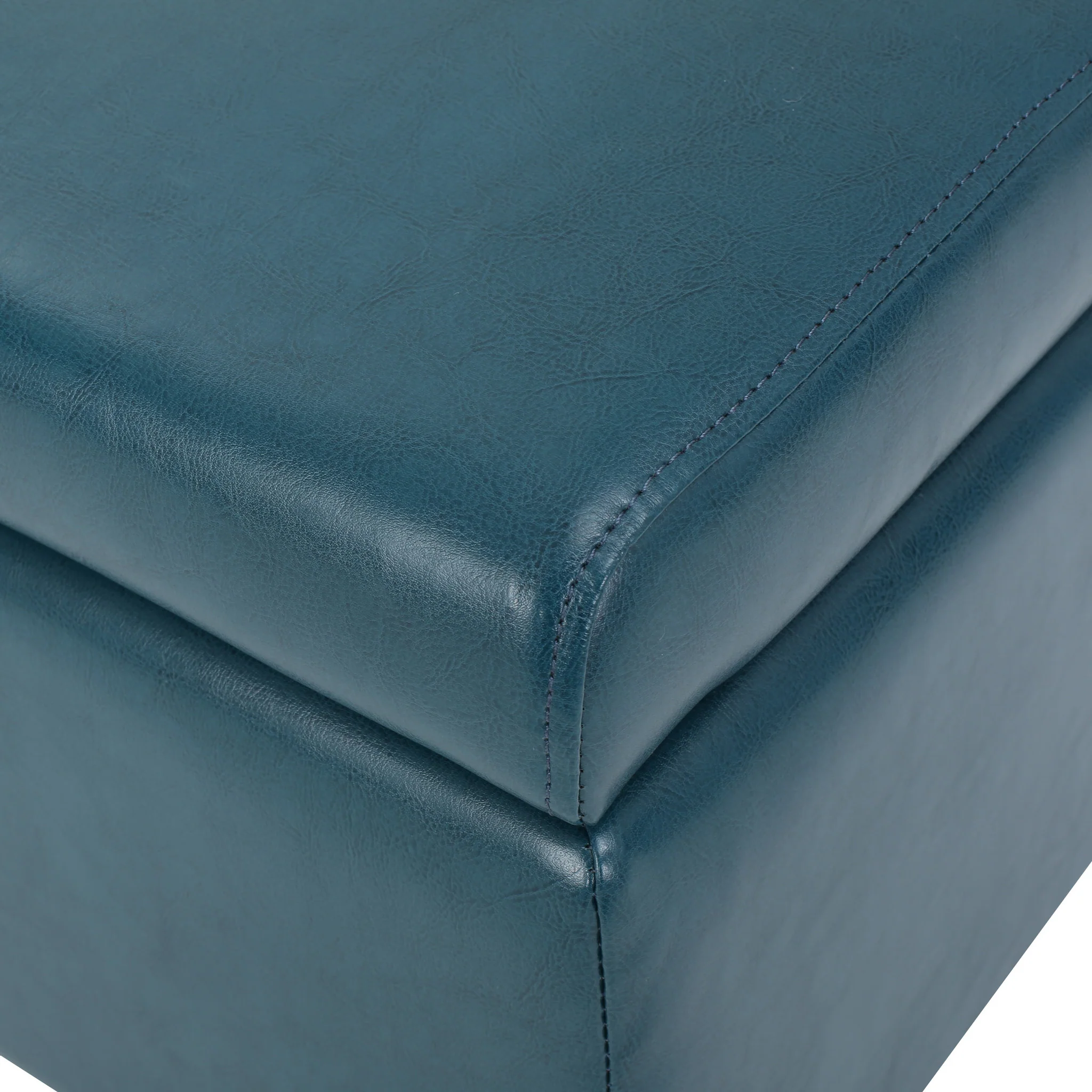 Brianna Rectangle Leather Storage Ottoman Bench - furnishings
