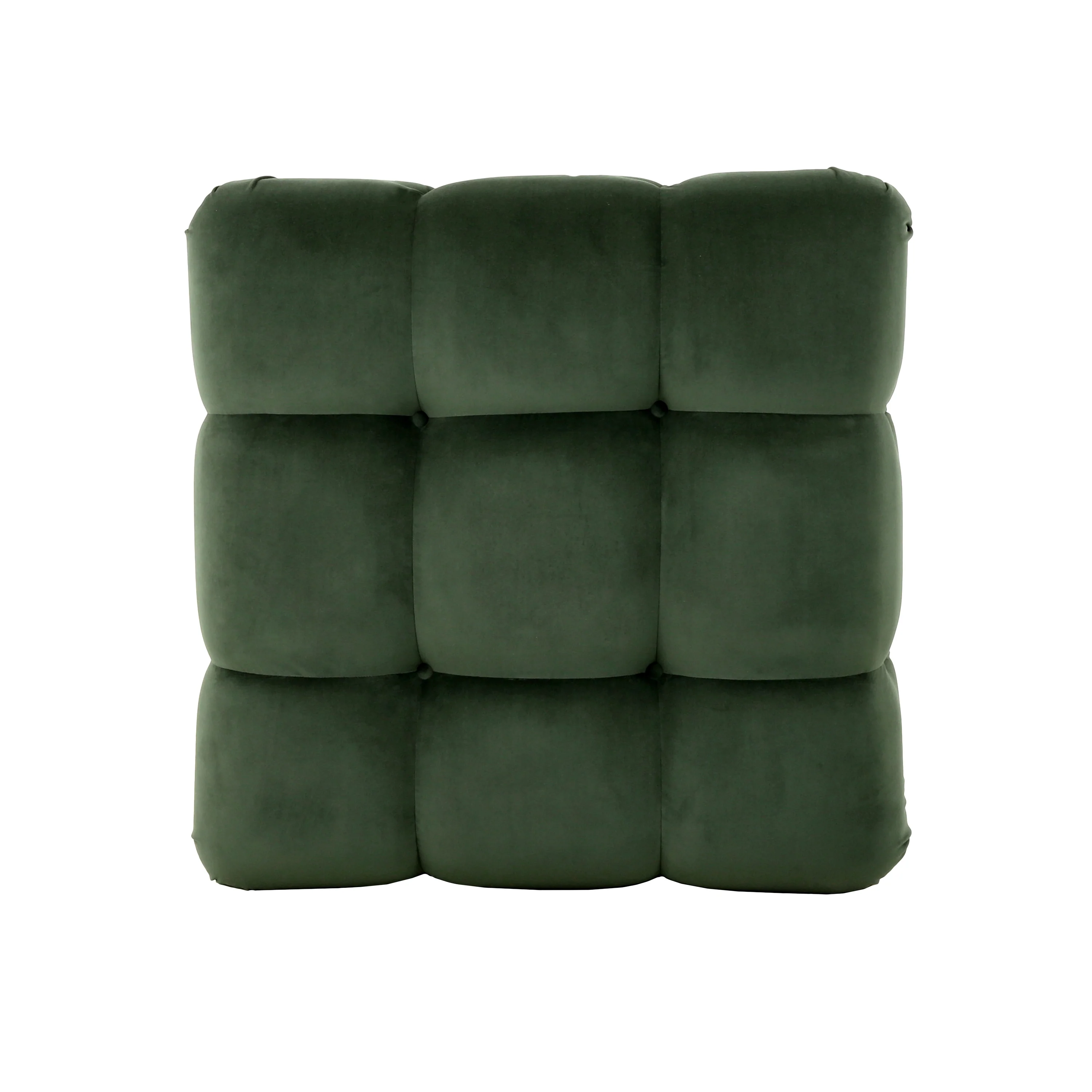 Kildare Velvet Tufted Ottoman - furnishings