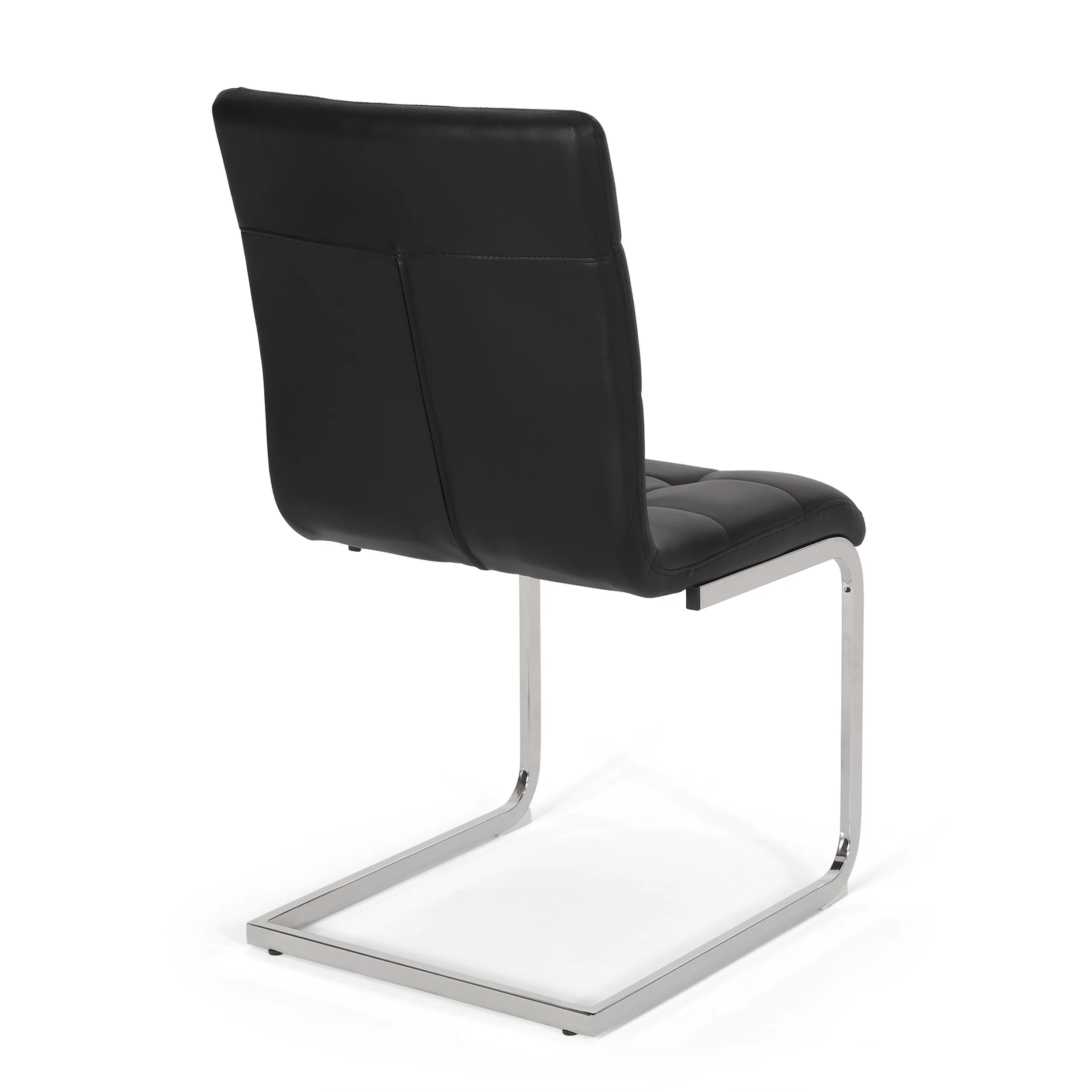 Benner Modern Upholstered Waffle Stitch Dining Chairs, Set of 2 - furnishings