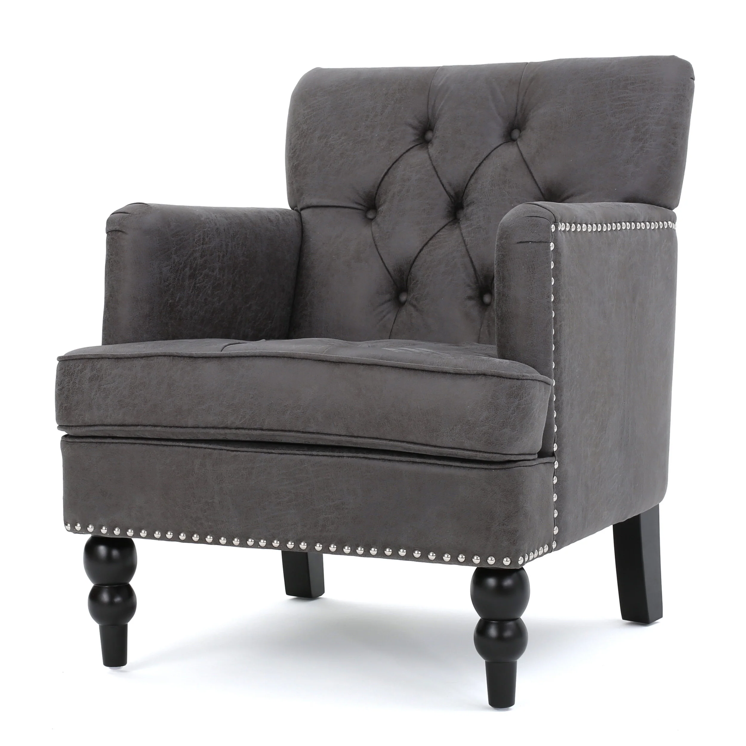 Madene Tufted Back Fabric Club Chair - furnishings