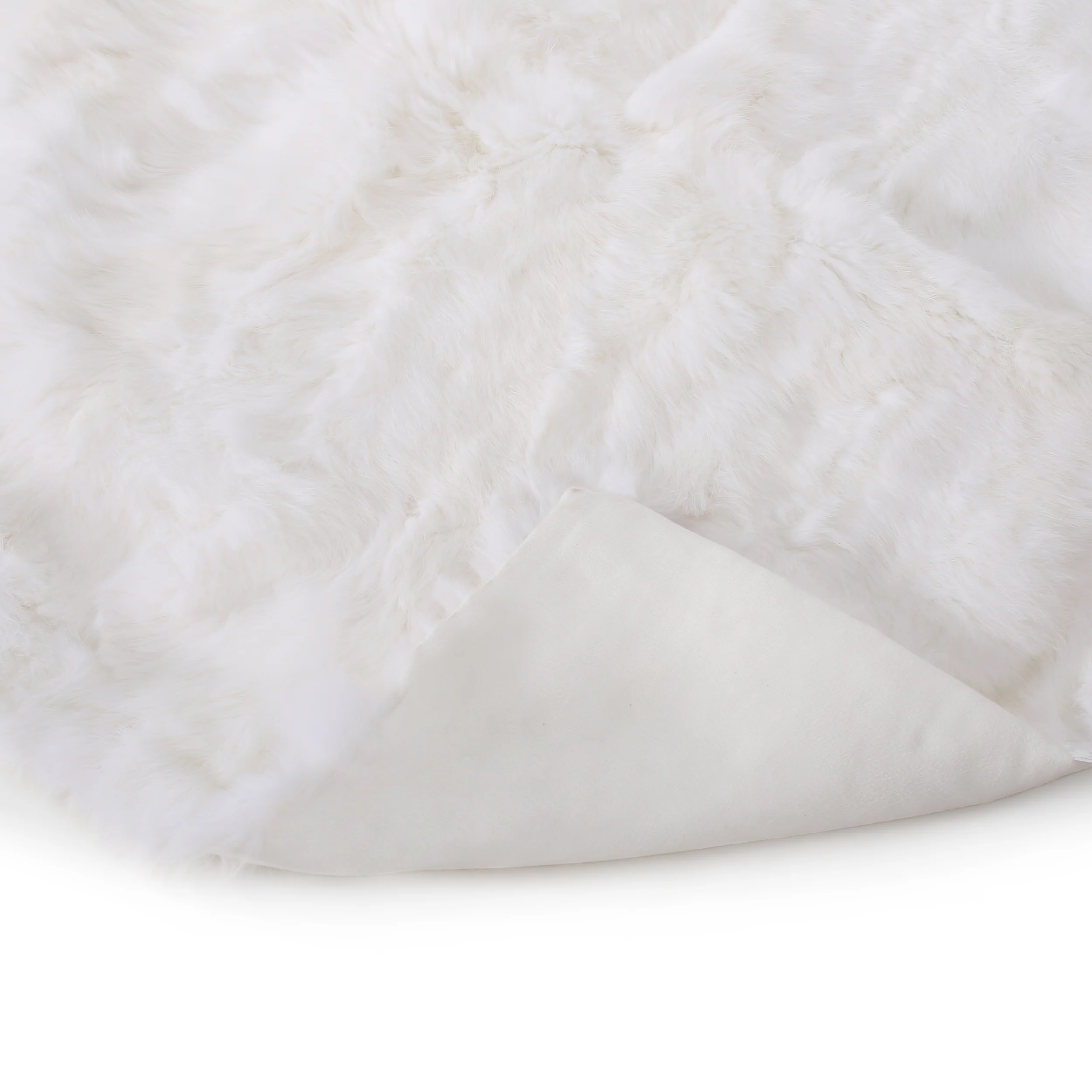 Lauren Glam Fur Throw Blanket - furnishings