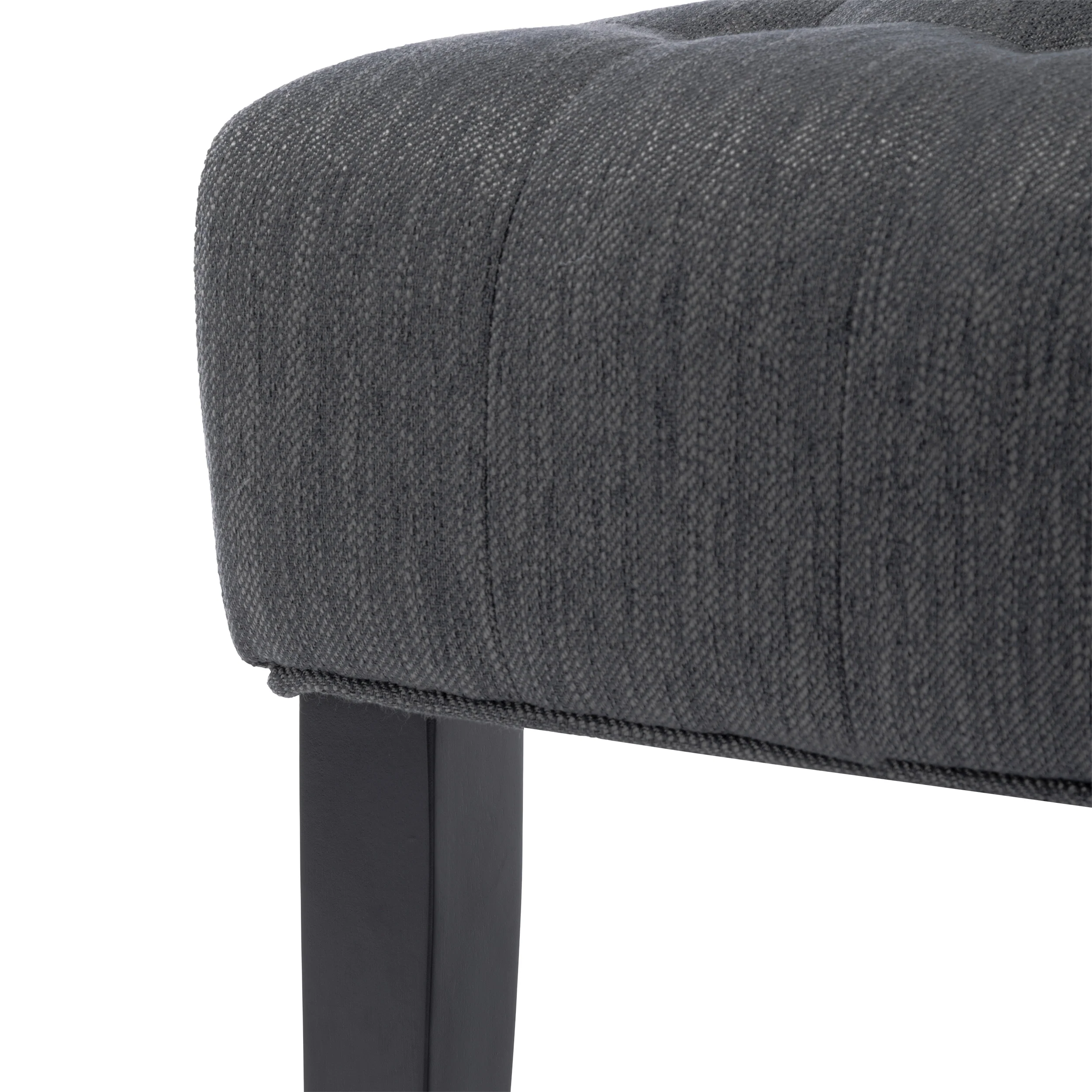 Mulligan Contemporary Fabric Tufted Slipper Chairs, Set of 2 - furnishings